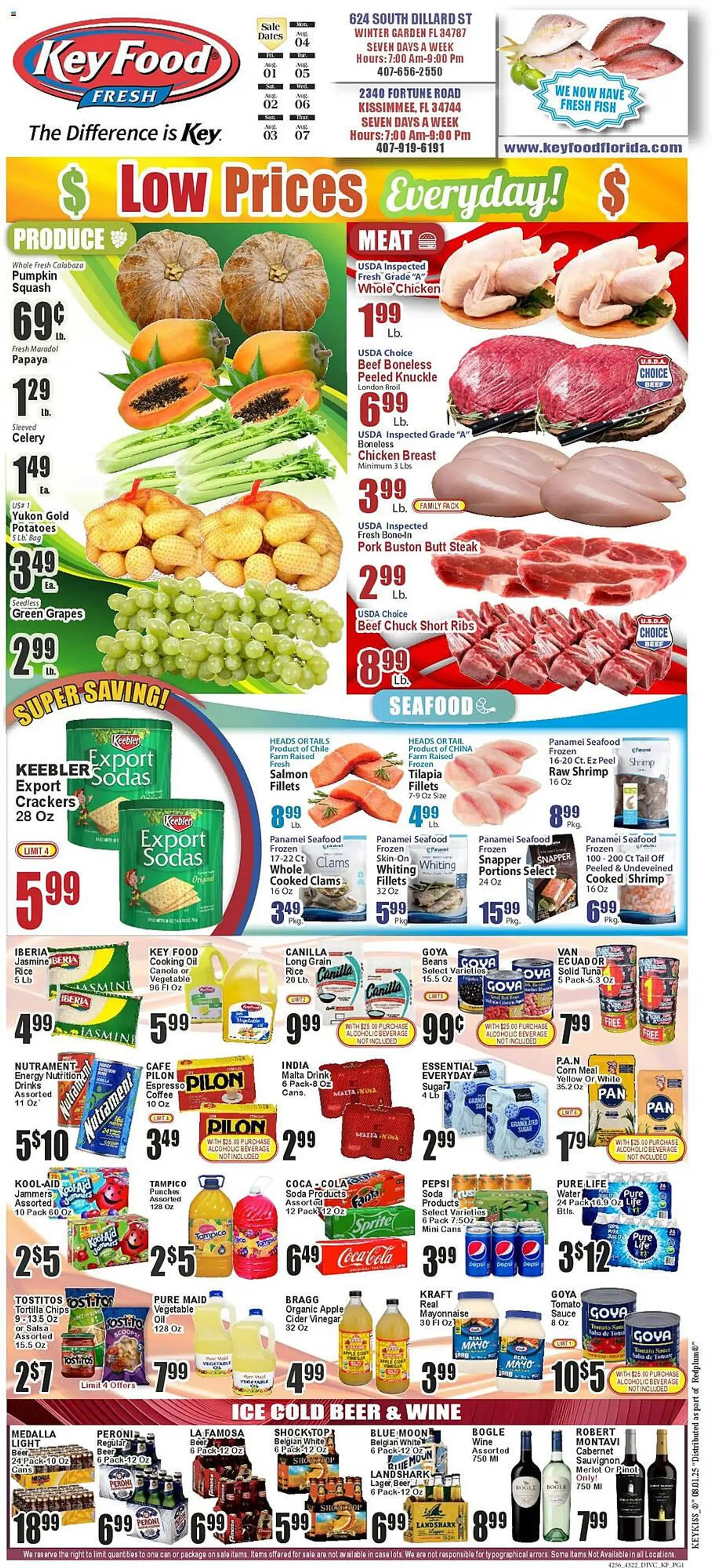 Weekly ad Key Food Weekly Ad from August 1 to August 7 2025 - Page 1