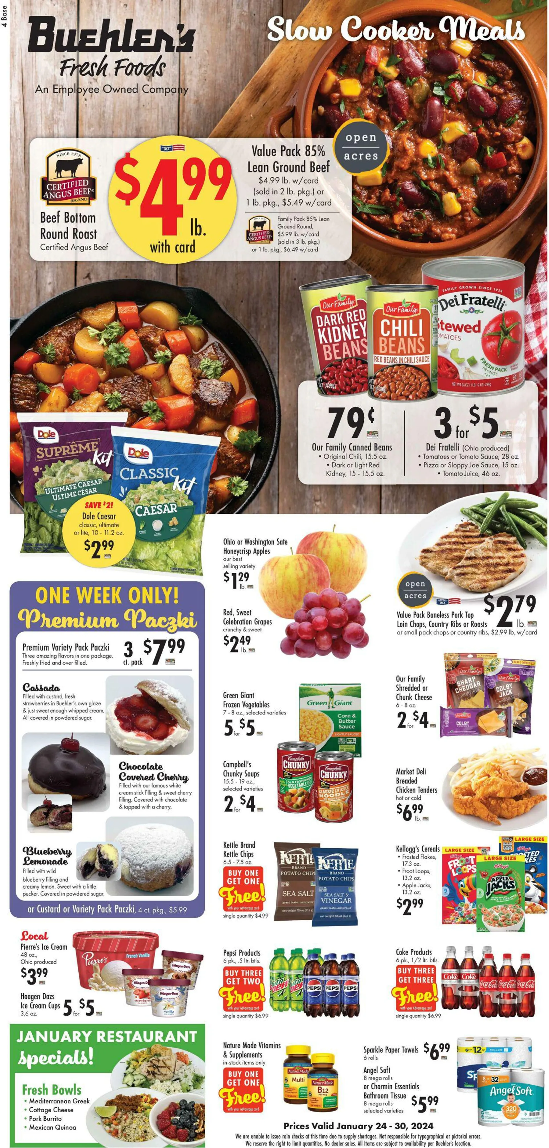 Weekly ad Buehler's Fresh Food from January 24 to January 30 2024 - Page 1