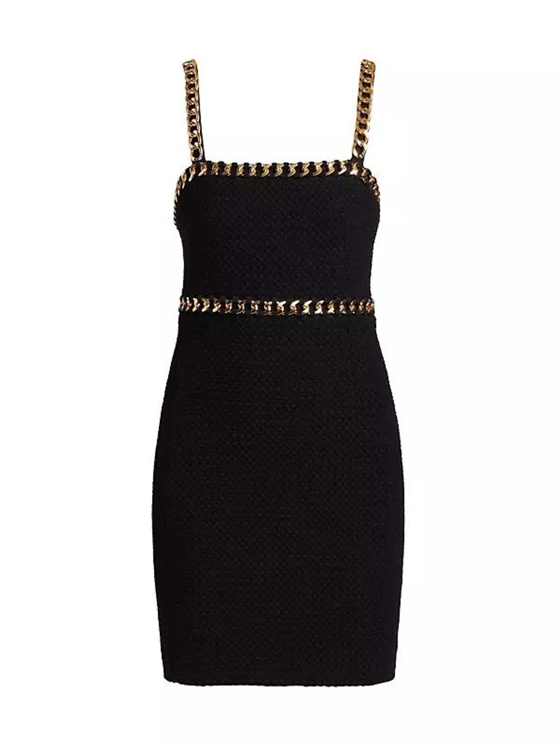 Kelly Woven Cotton-Blend Chain Minidress