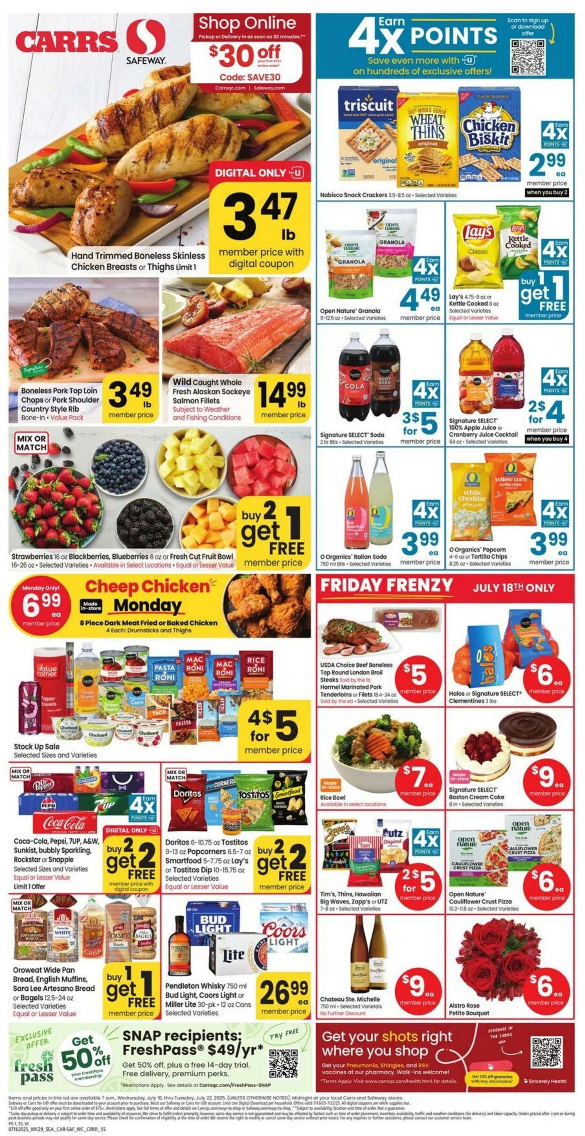 Weekly ad Carrs from July 16 to July 22 2025 - Page 1