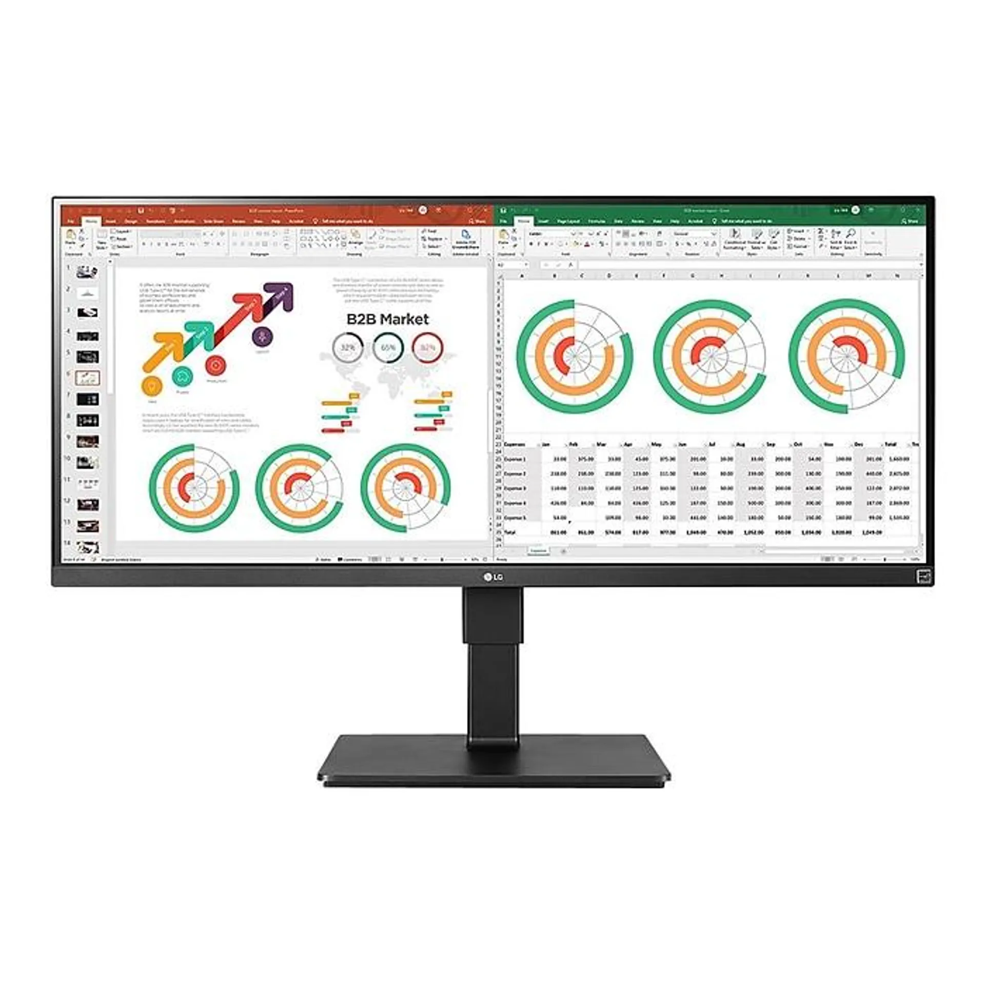 LG UltraWide WQHD Flat 34" IPS 60 Hz LED Monitor,