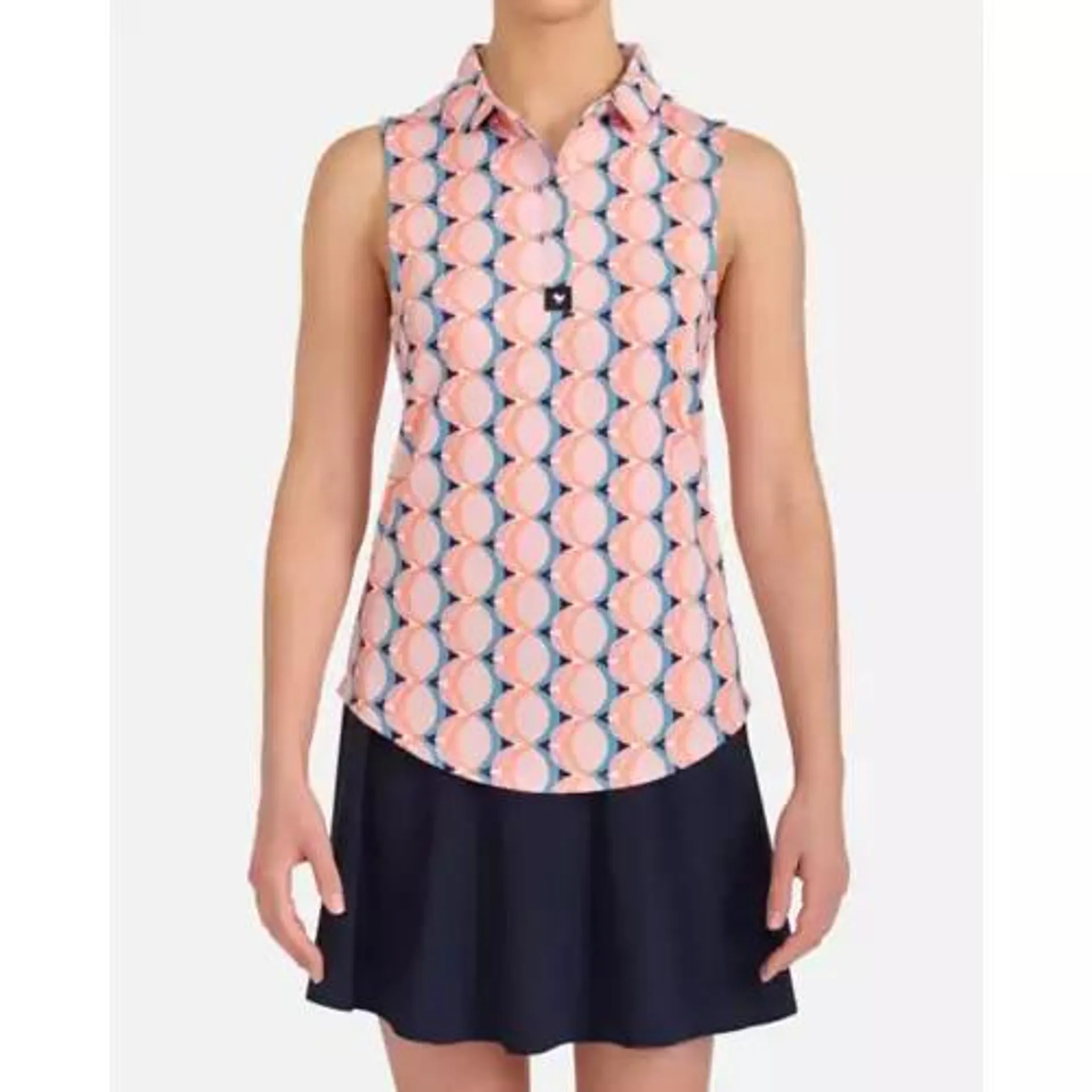 Women's Bad Birdie Kaleidoscope Sleeveless Golf Polo