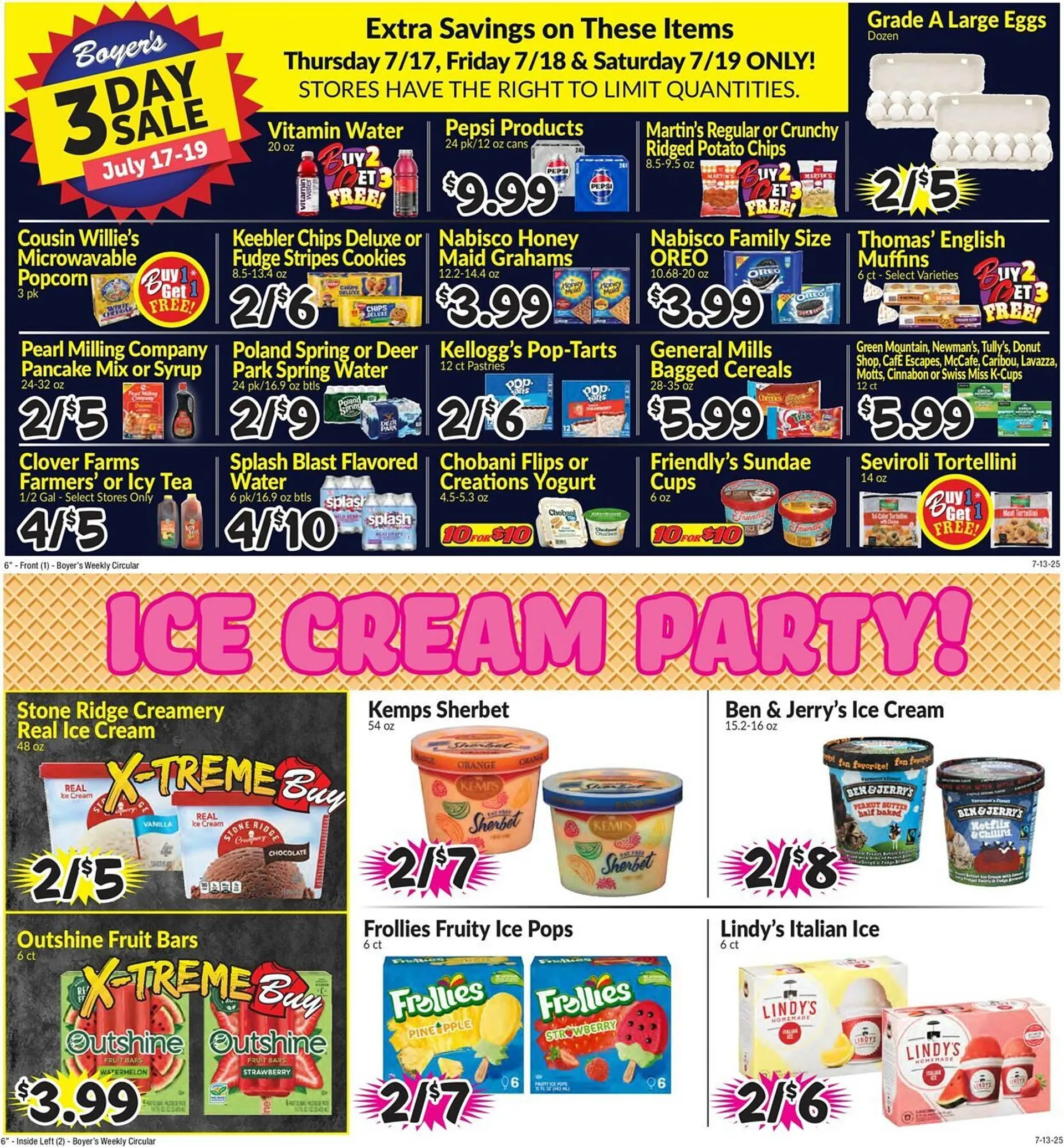 Weekly ad Boyer's Food Markets Weekly Ad from July 13 to July 19 2025 - Page 1