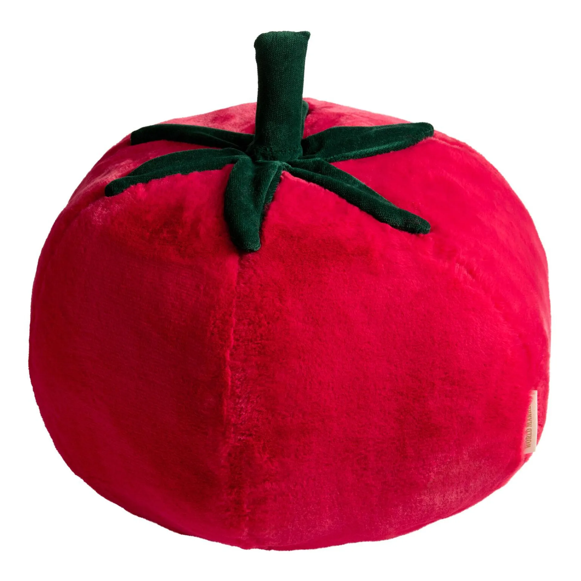 Red Tomato Shaped Throw Pillow