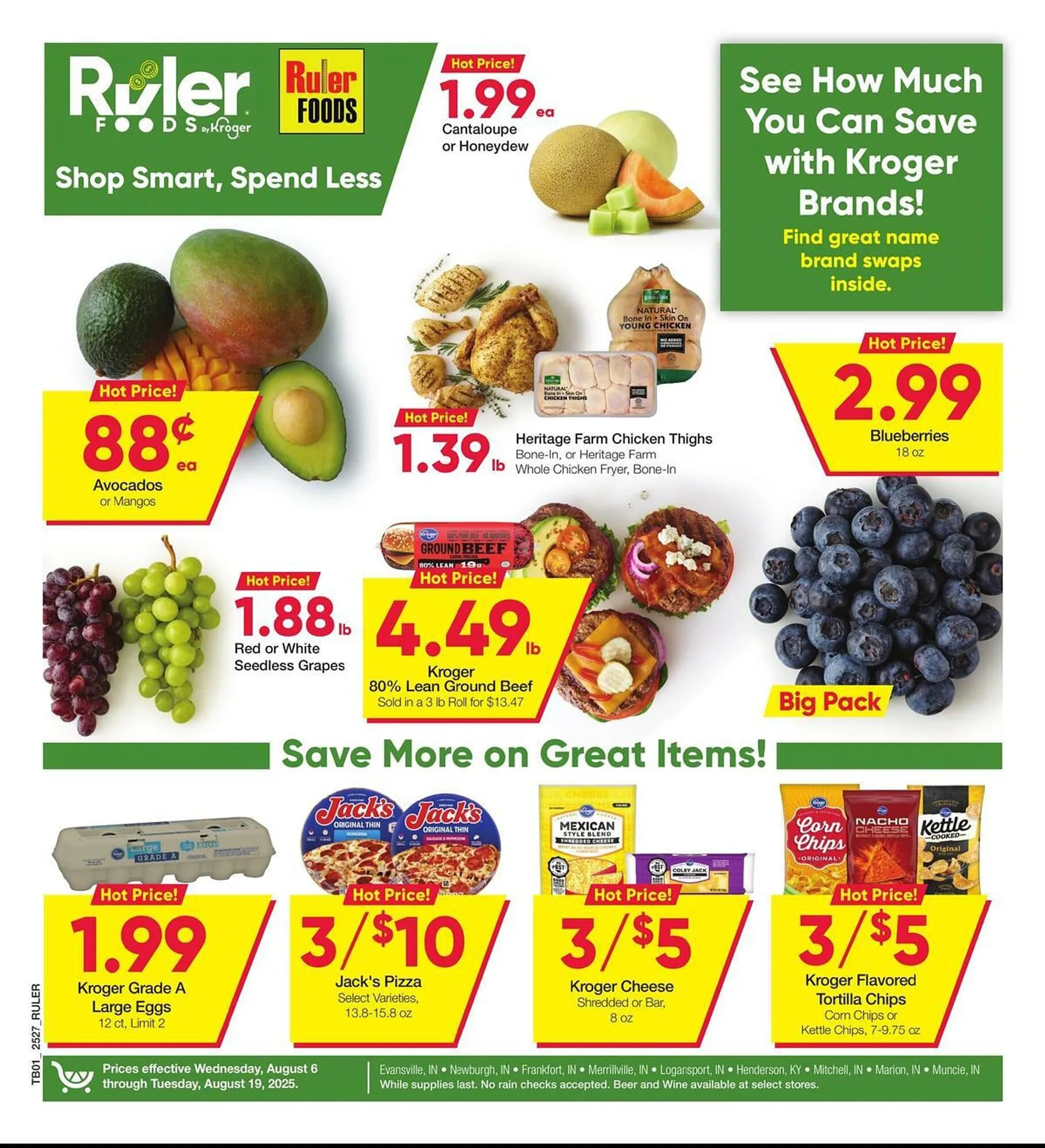 Weekly ad Ruler Foods Weekly Ad from August 6 to August 19 2025 - Page 1