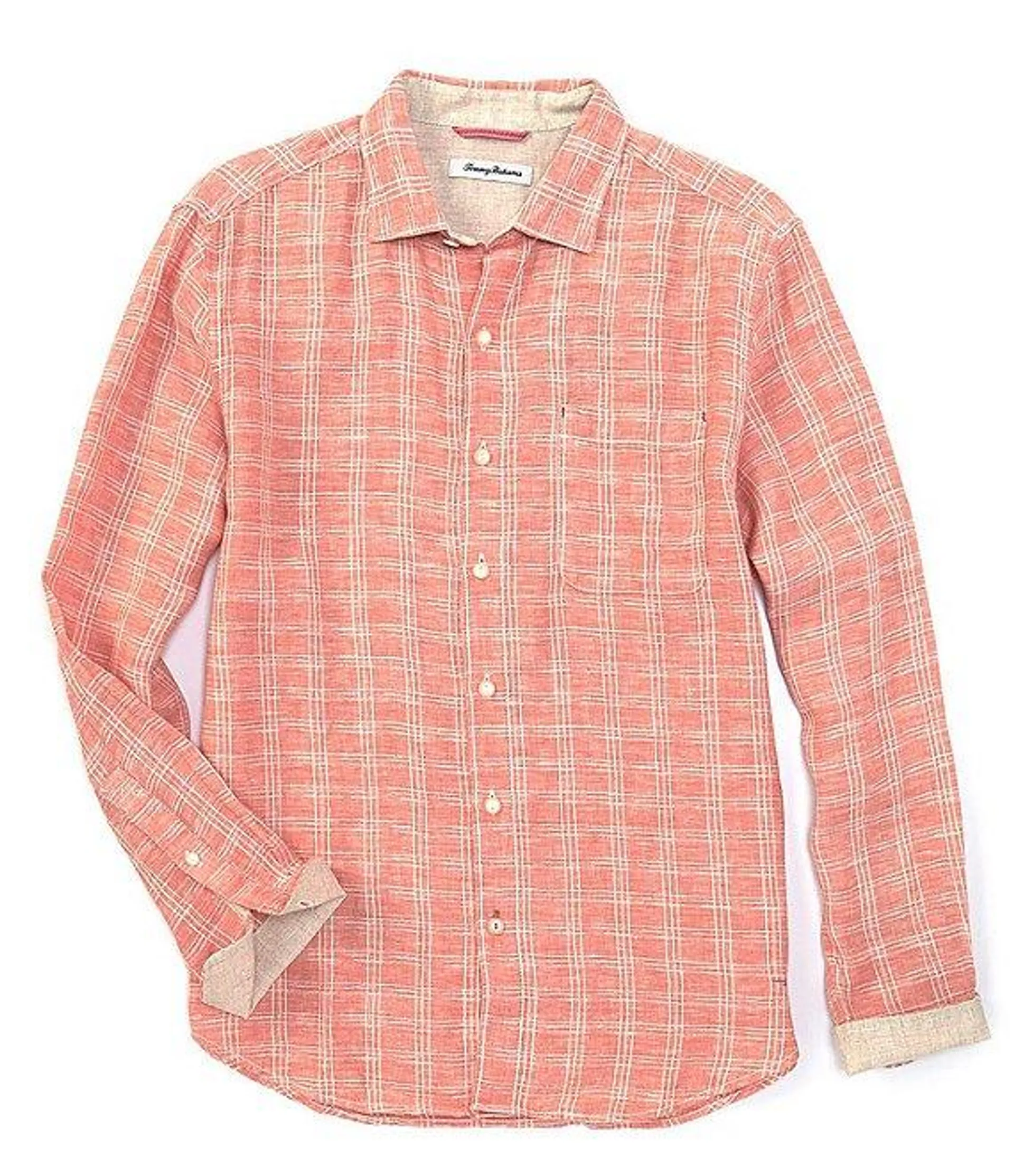 Ventana Plaid Linen Dobby Long Sleeve Shirt