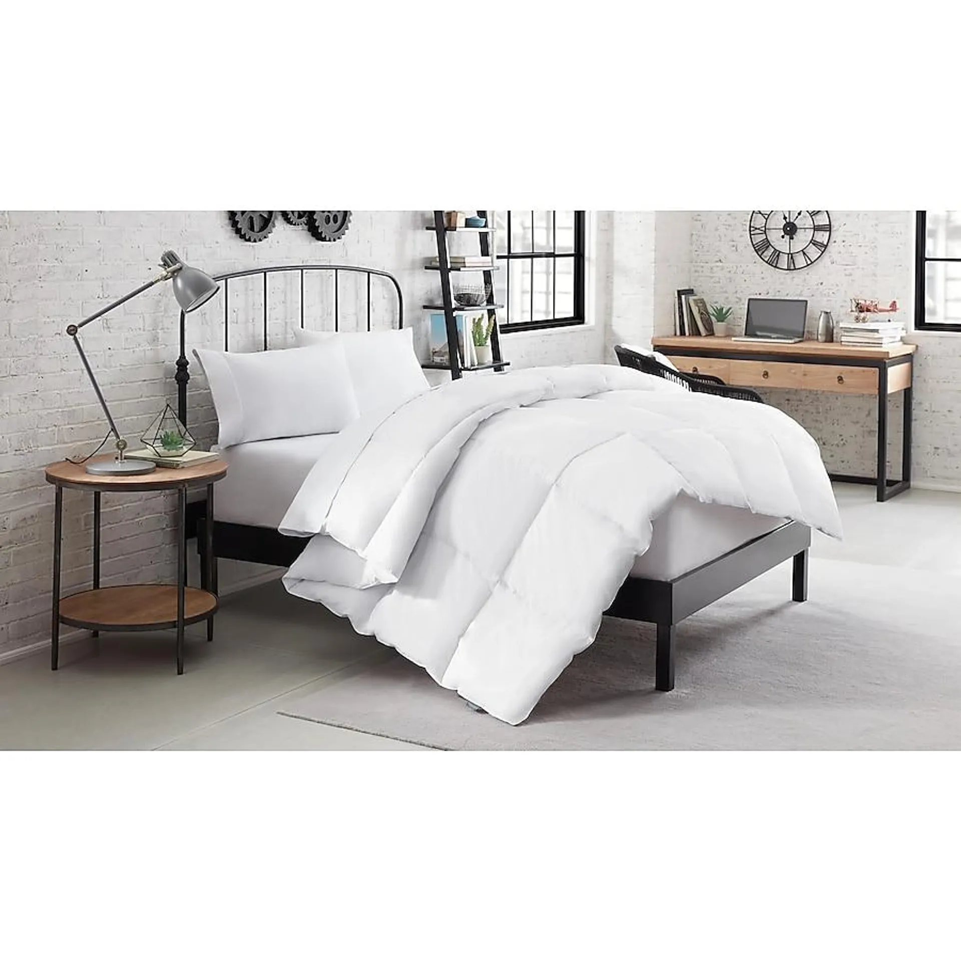 Mercantile White Solid Twin Comforter Cotton