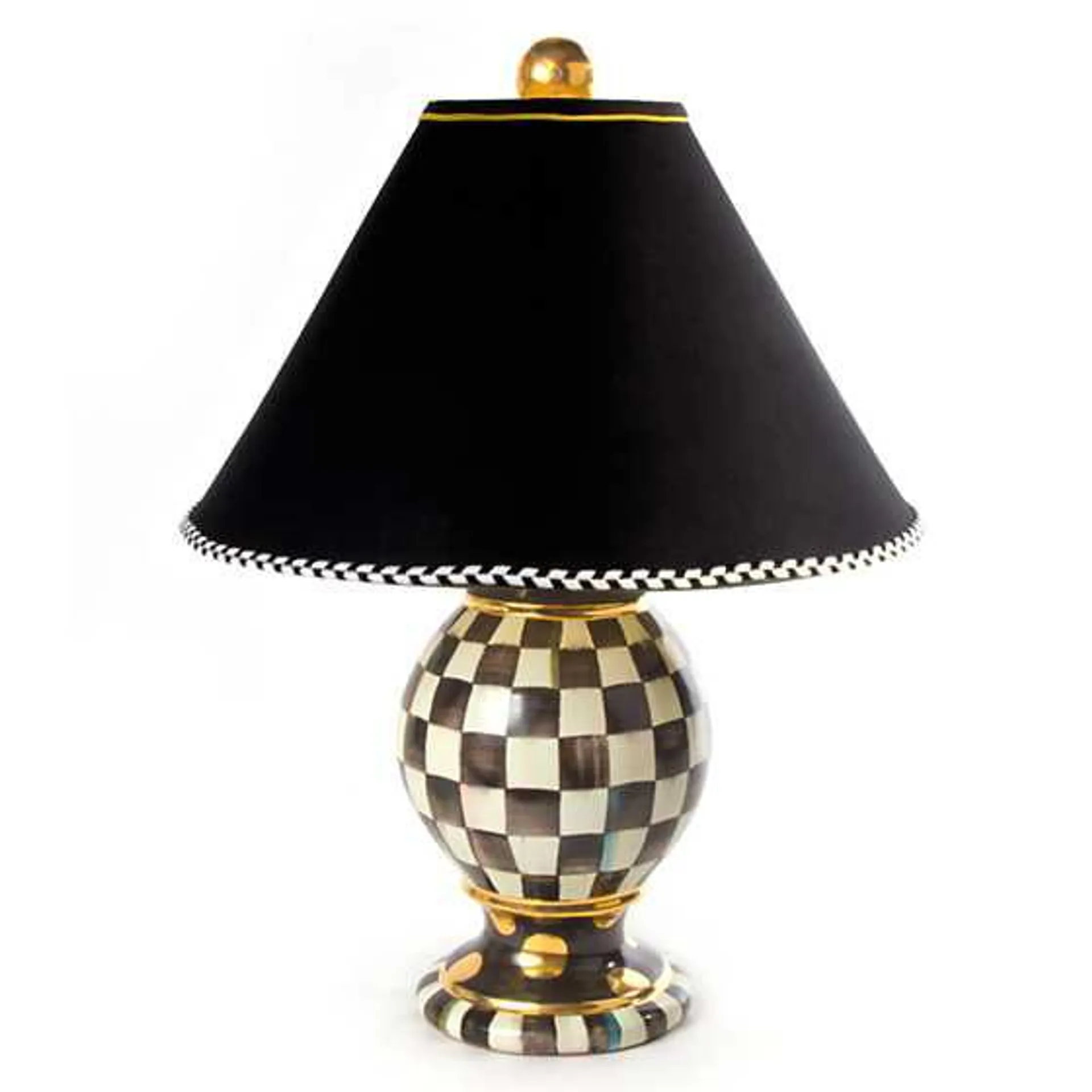 Courtly Check Globe Lamp