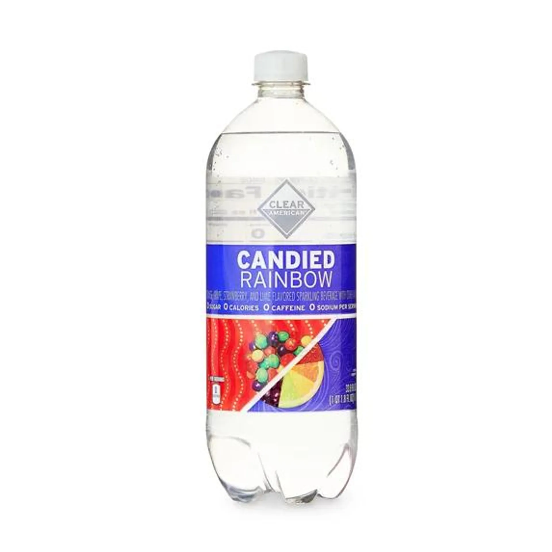 Clear American Sparkling Water, Rainbow Fusion, 33.8 fl oz