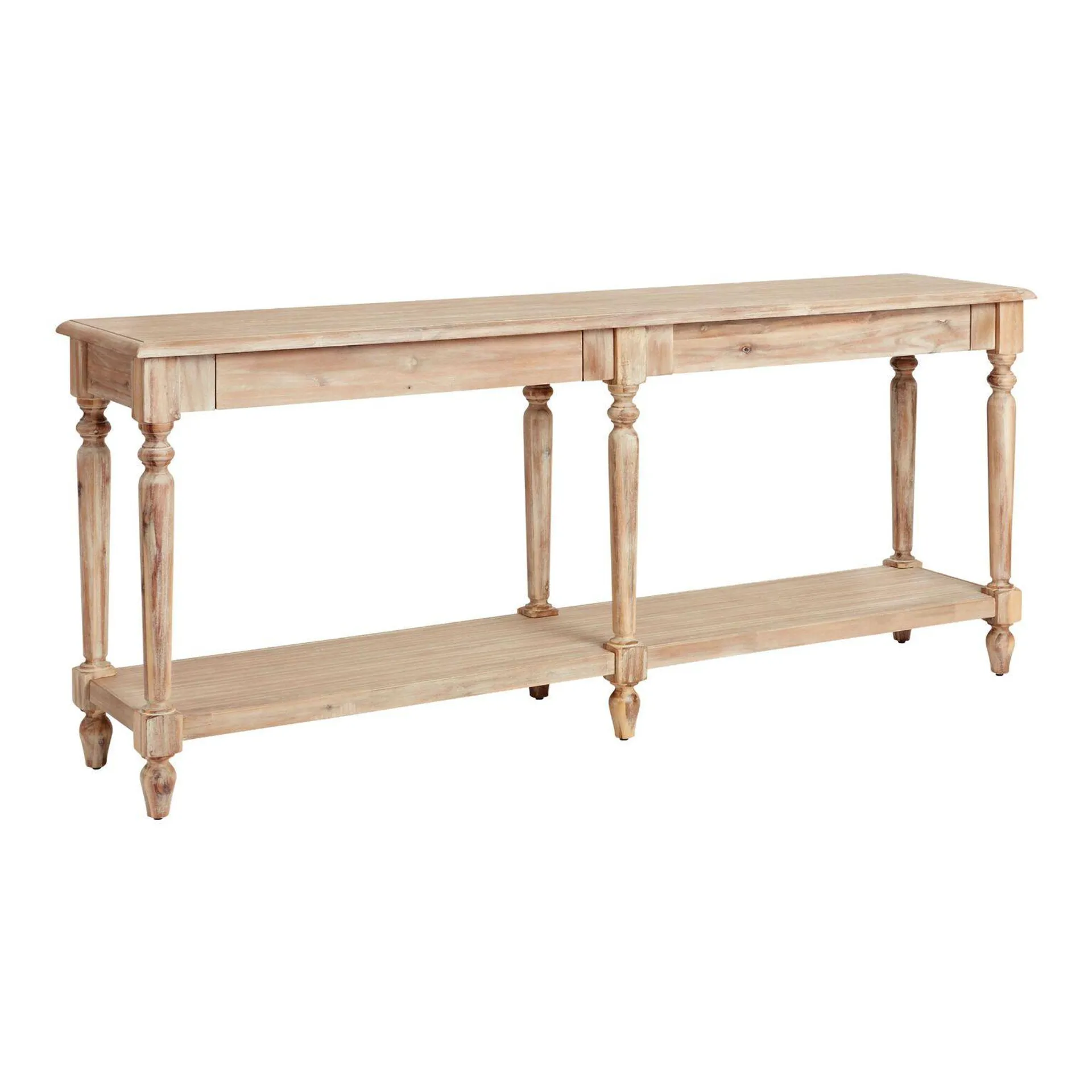 Everett Long Weathered Natural Wood Foyer Table