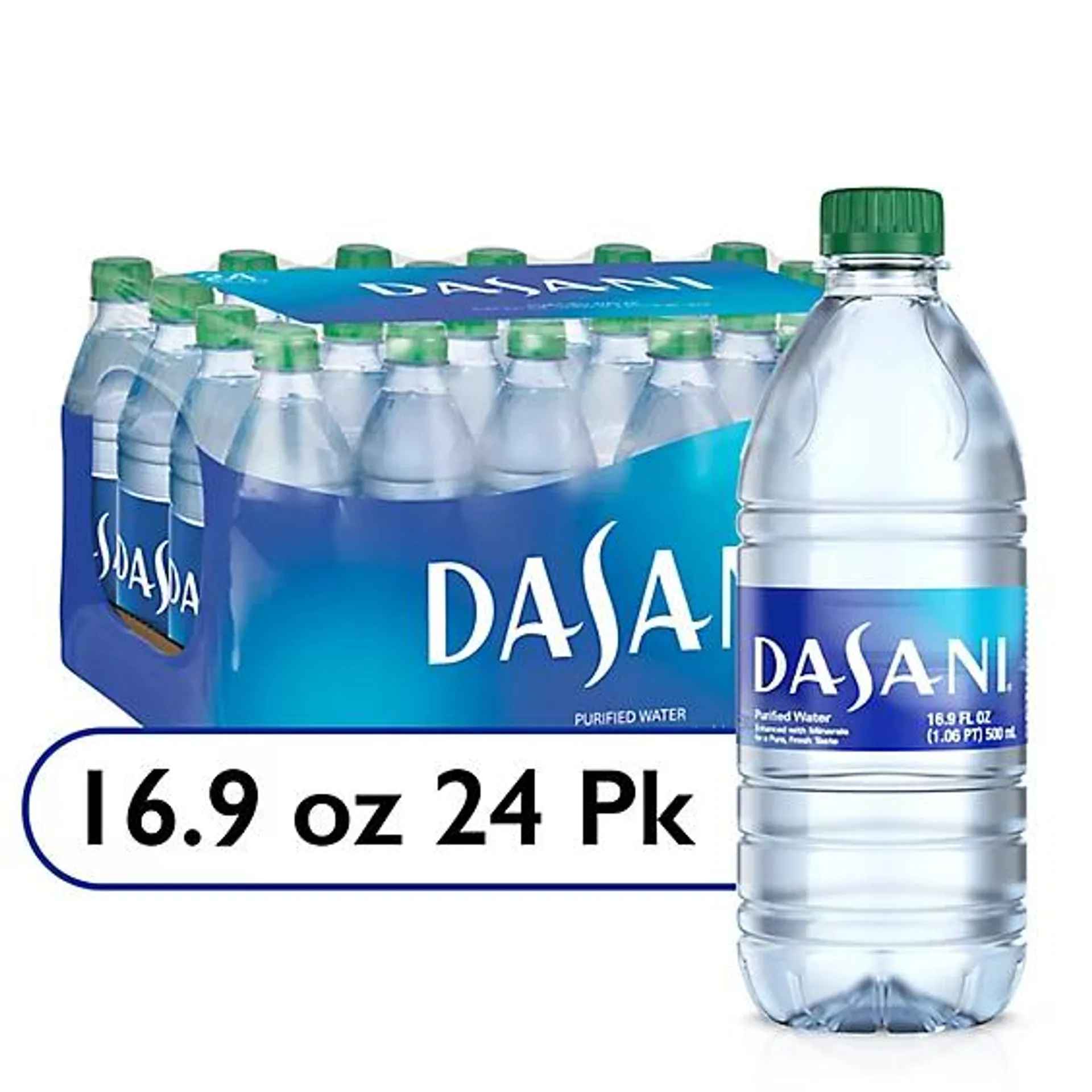 Dasani Water Purified Enhanced With Minerals Bottled 24 Count - 16.9 Fl. Oz.