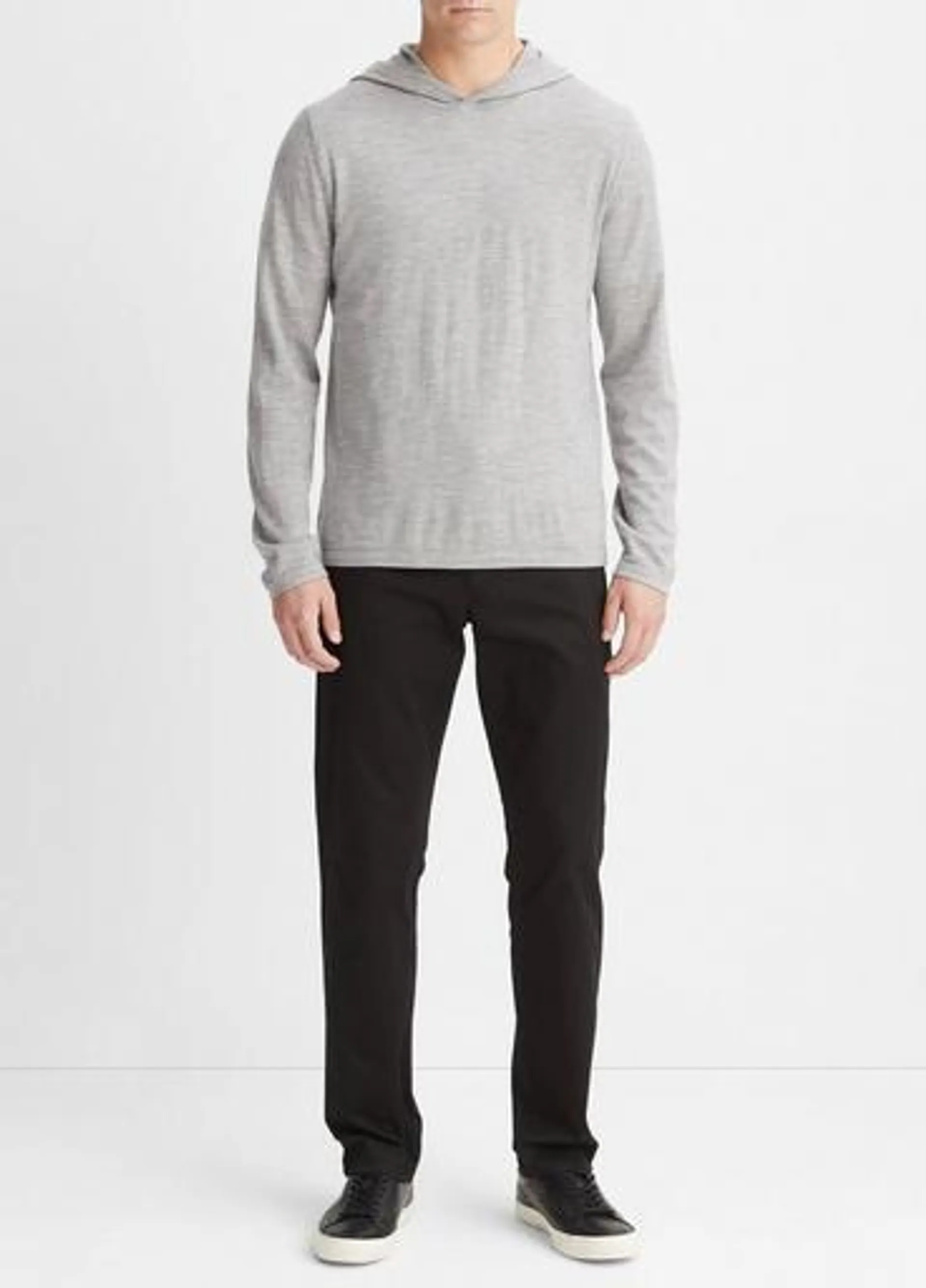 Featherweight Wool Cashmere Pullover Hoodie