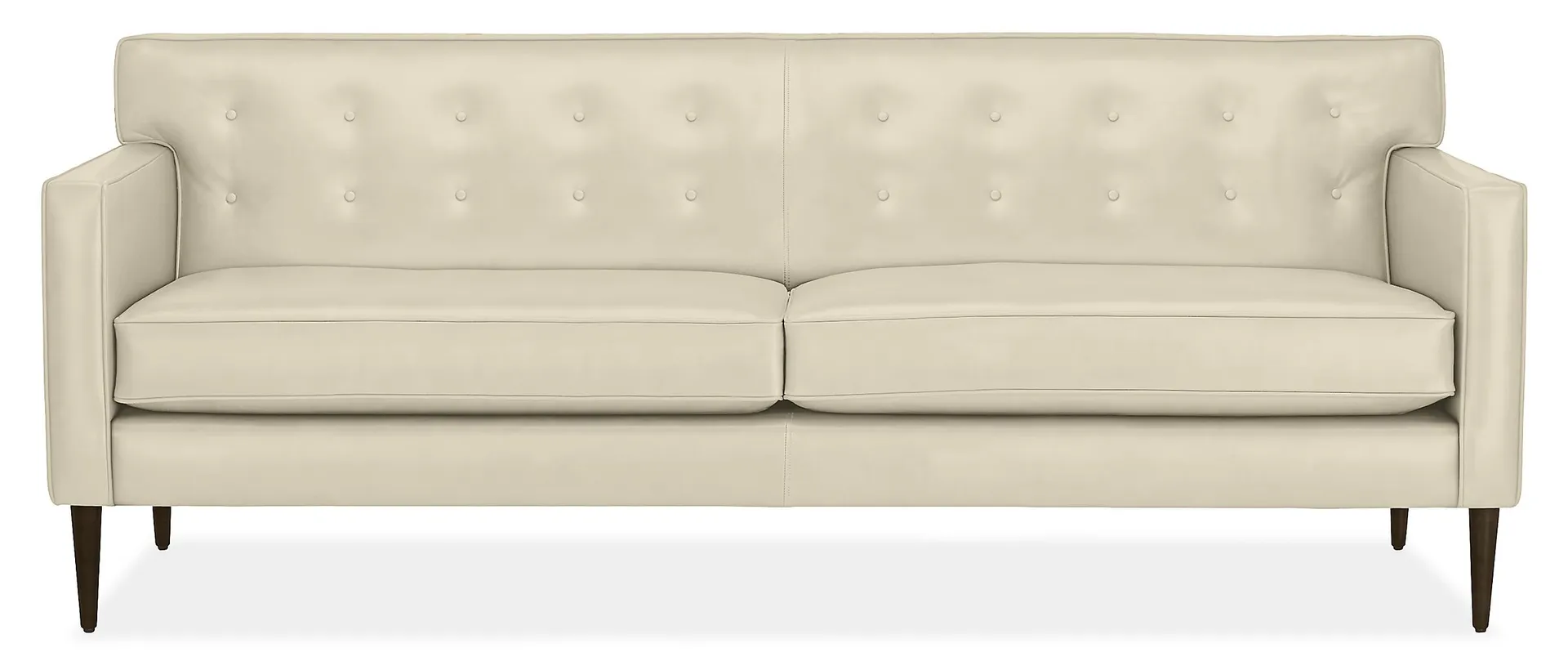 Holmes 79" Sofa in Urbino Ivory Leather