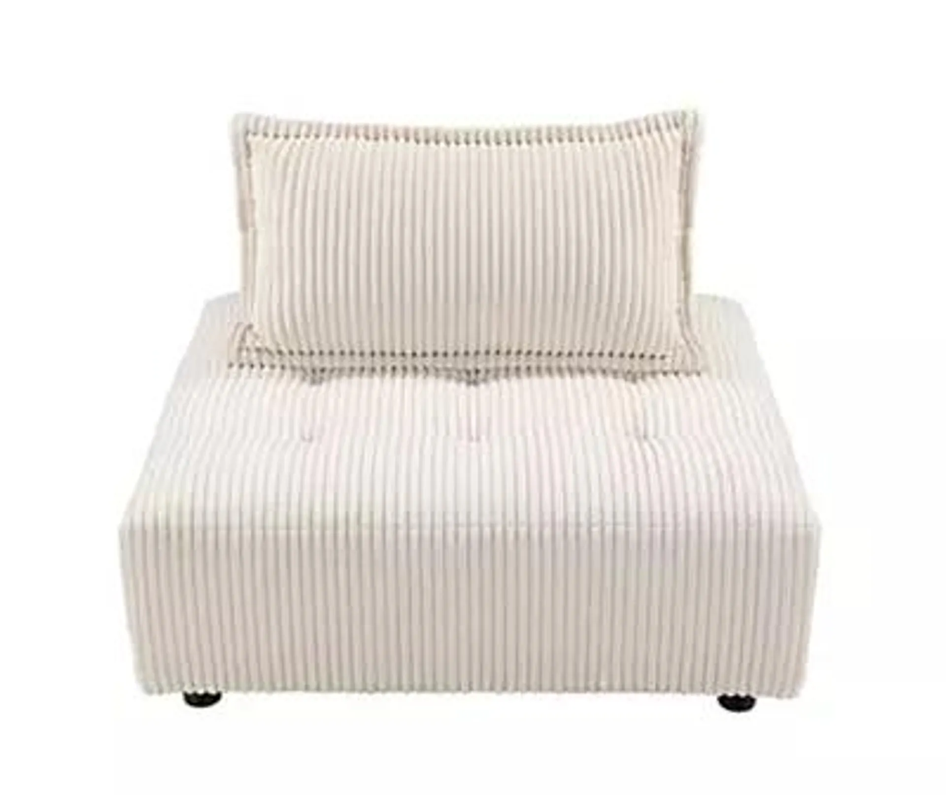 Sarena Ivory Corduroy Sofa Chair