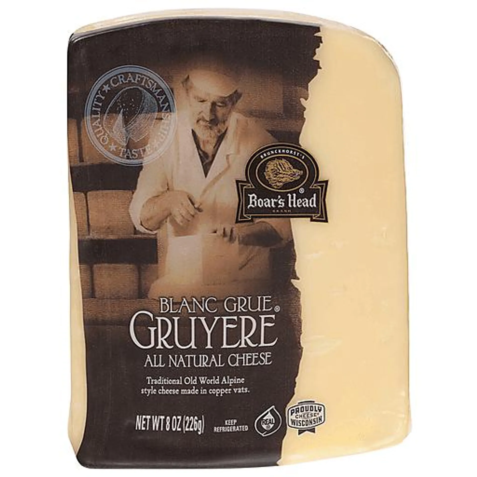 Boar's Head Blanc Grue Gruyere Cheese 8 oz