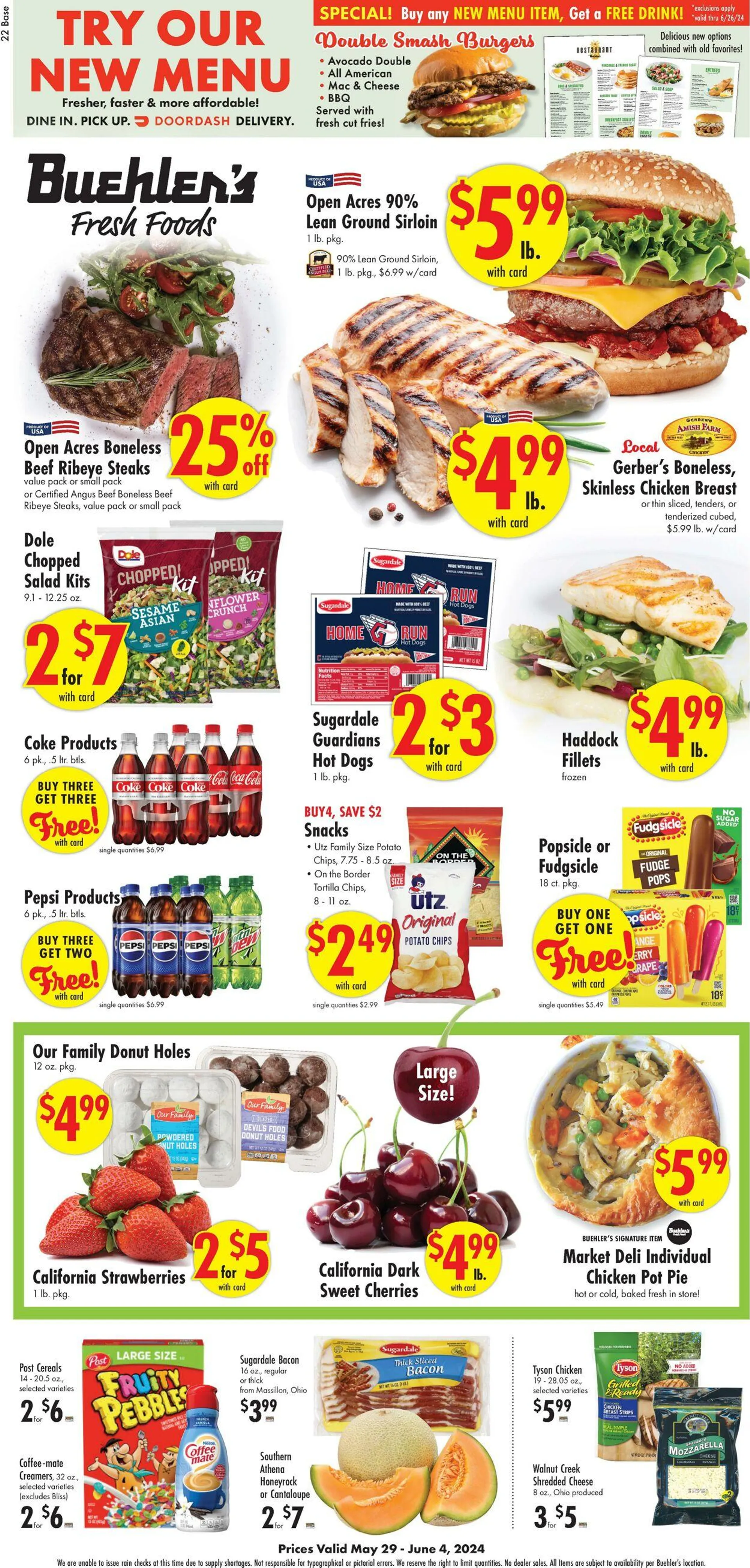 Weekly ad Buehler's Fresh Food from May 29 to June 4 2024 - Page 1