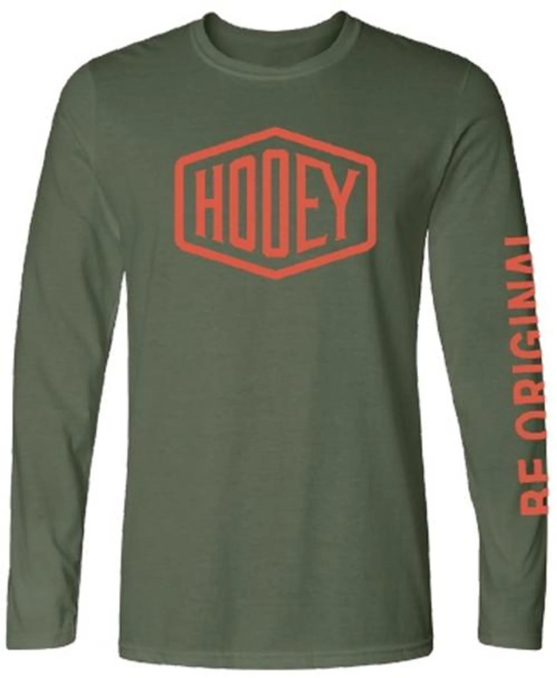 Hooey Mens Green Shield Logo Long Sleeve T-Shirt