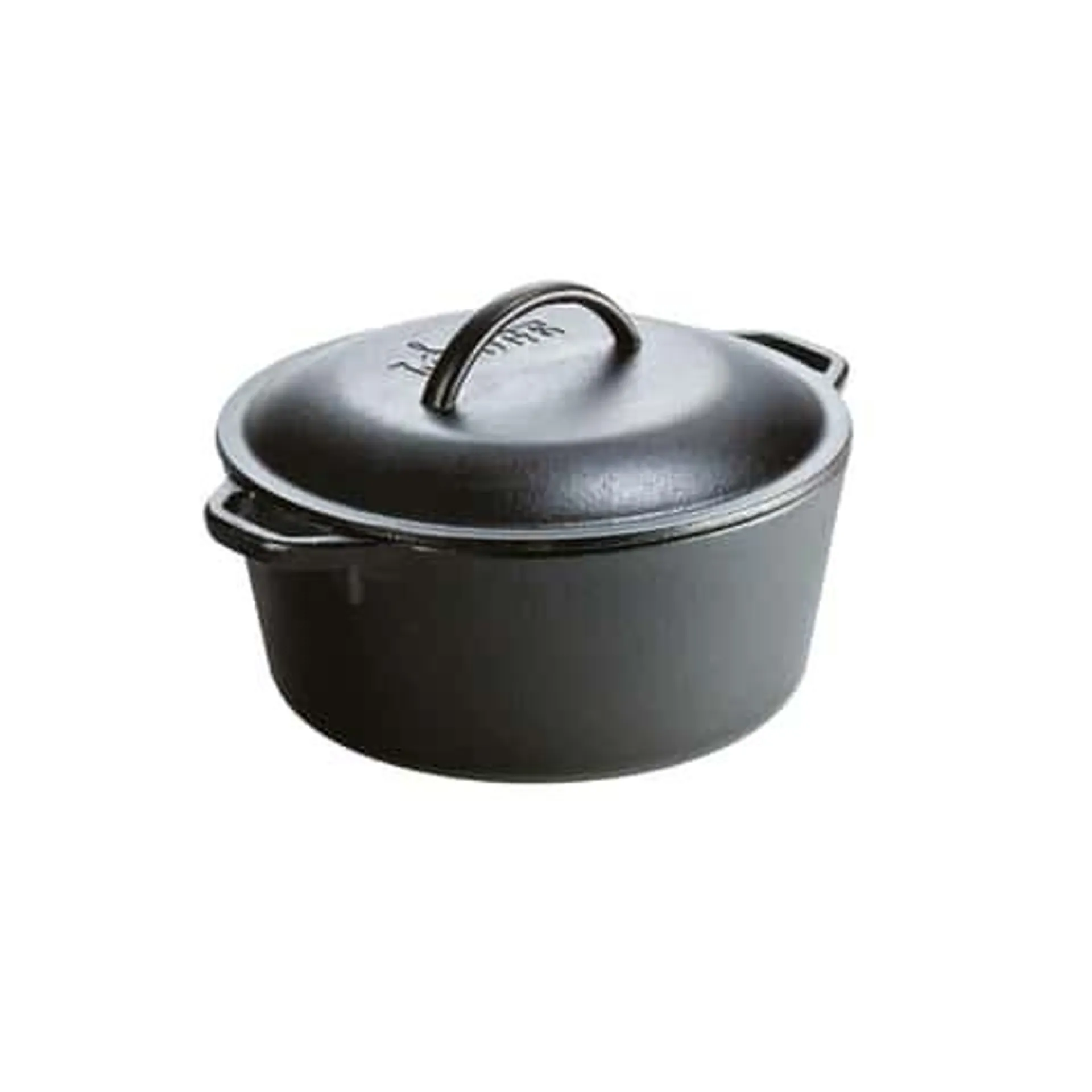 Lodge Cast Iron Dutch Oven 10 in. 5 qt Black