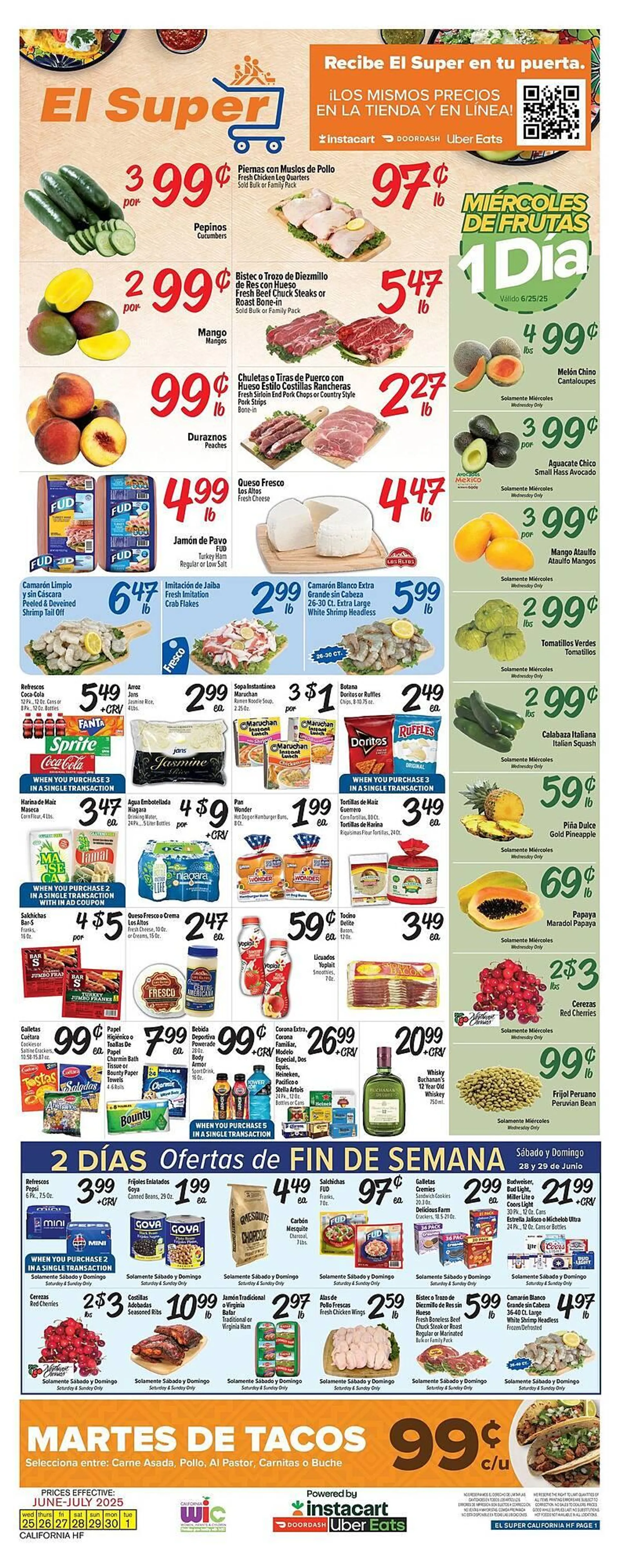 Weekly ad El Super Weekly Ad from June 25 to July 1 2025 - Page 1