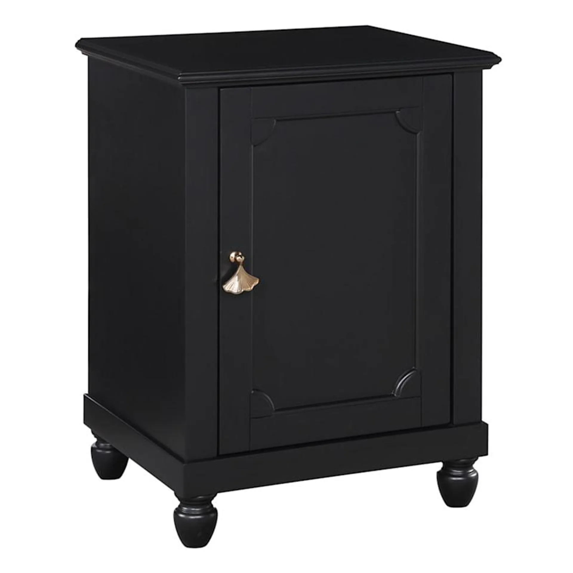 Asbury 1-Door Cabinet, Black