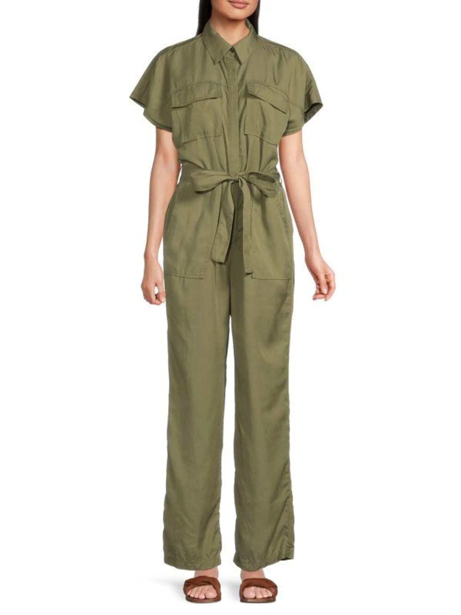 Belted Utility Jumpsuit