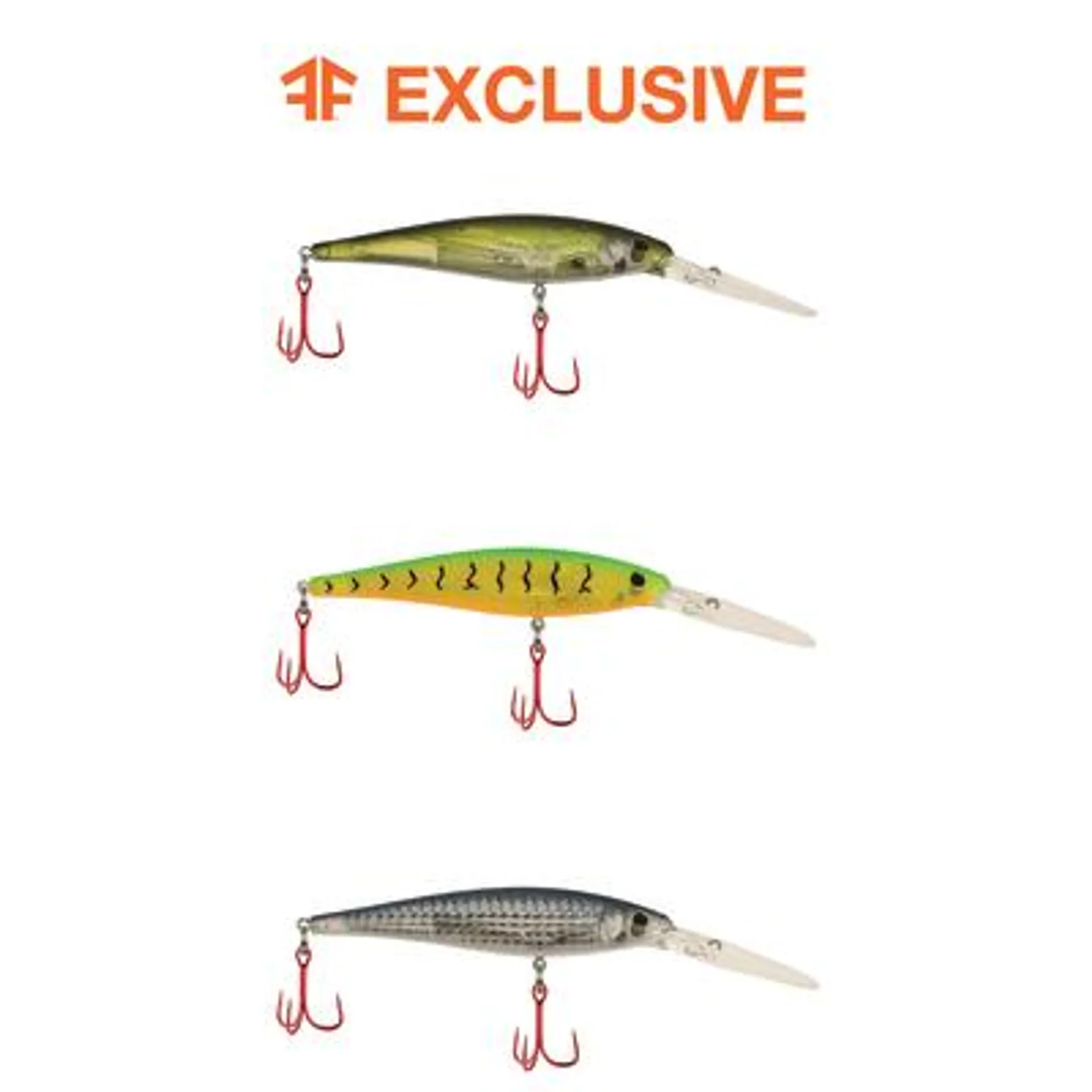 Berkley Soul Minnow Flicker Minnow Pro-Pack Crankbait - 3 Pk