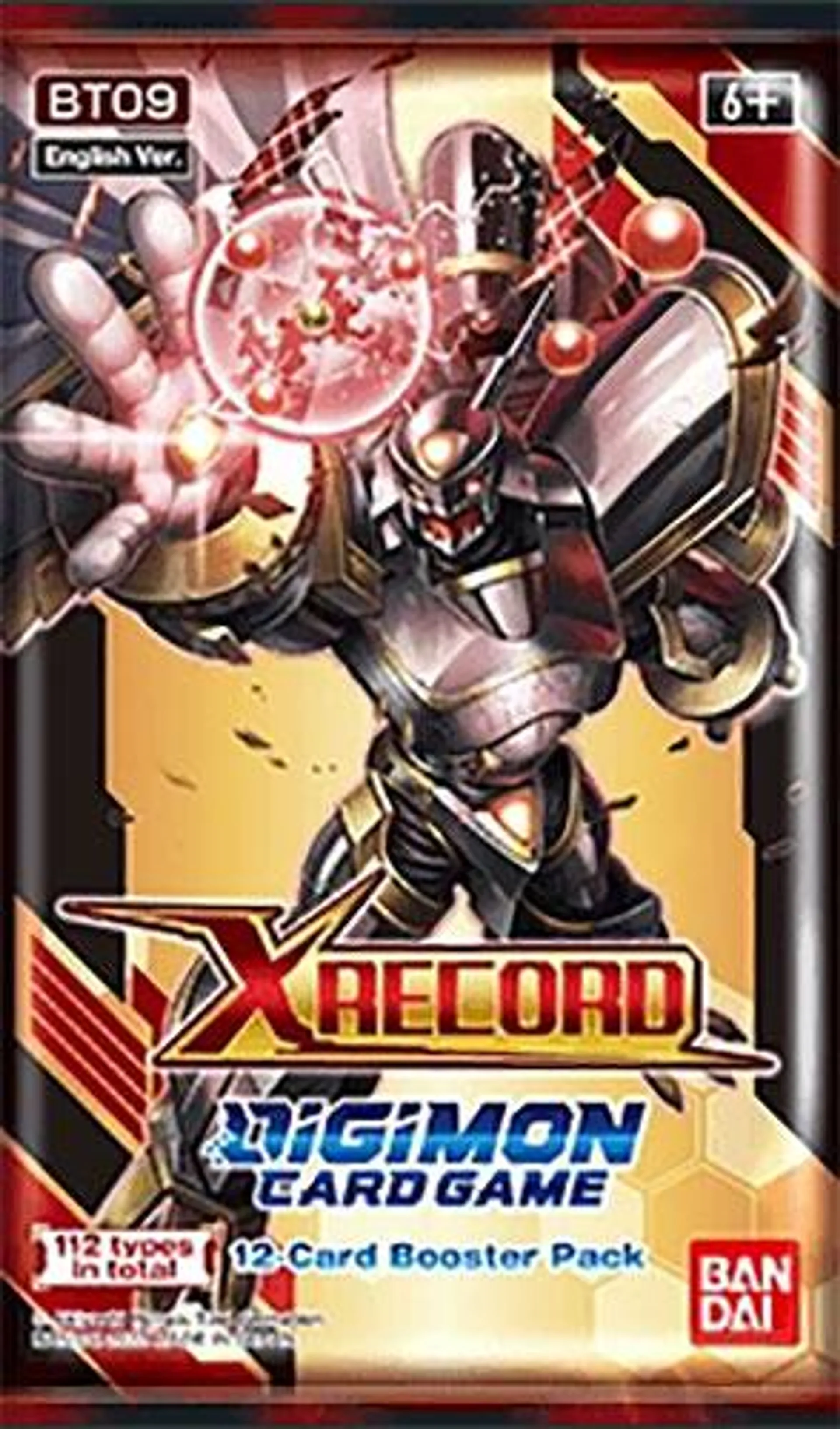 Digimon English Trading Card Game - X Record BT09 - BOOSTER PACK (12 Cards)