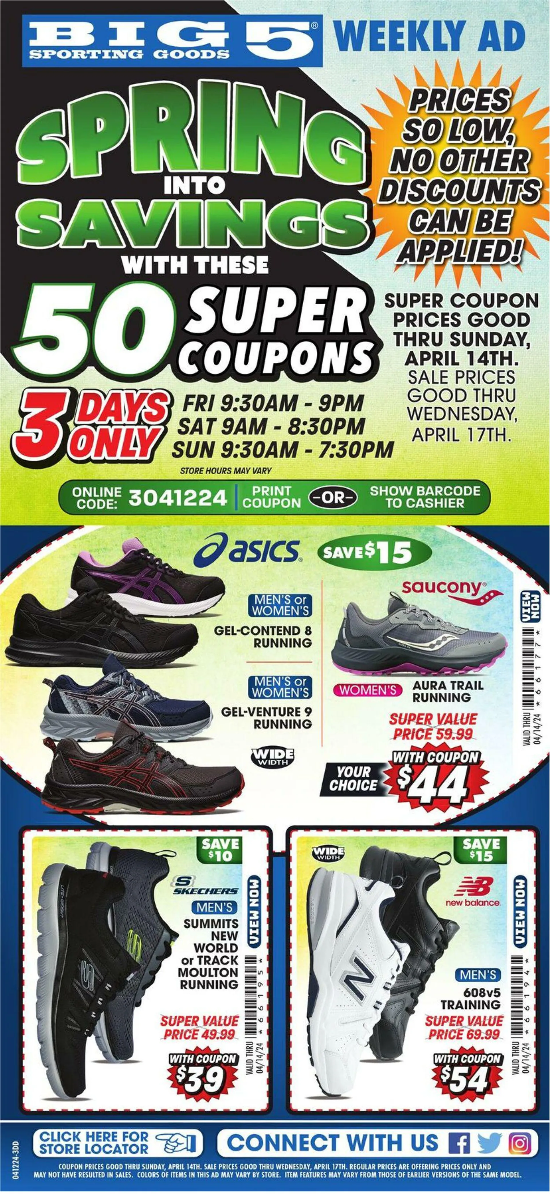 Weekly ad Big 5 Current weekly ad from April 12 to April 14 2024 - Page 1