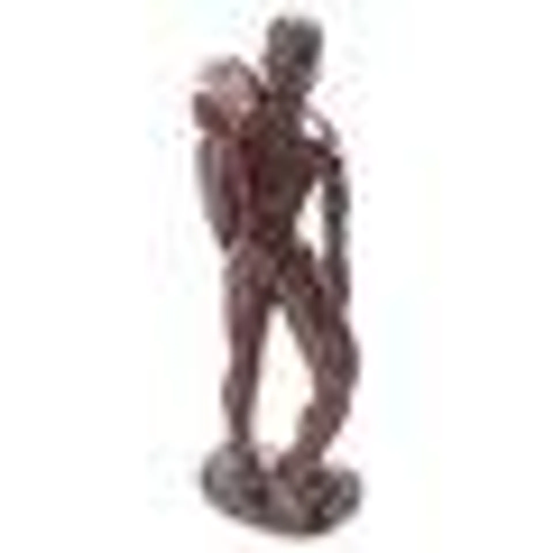 Mid-Century Atlas Glossy Glazed Ceramic Sculpture, Italy, 1950s