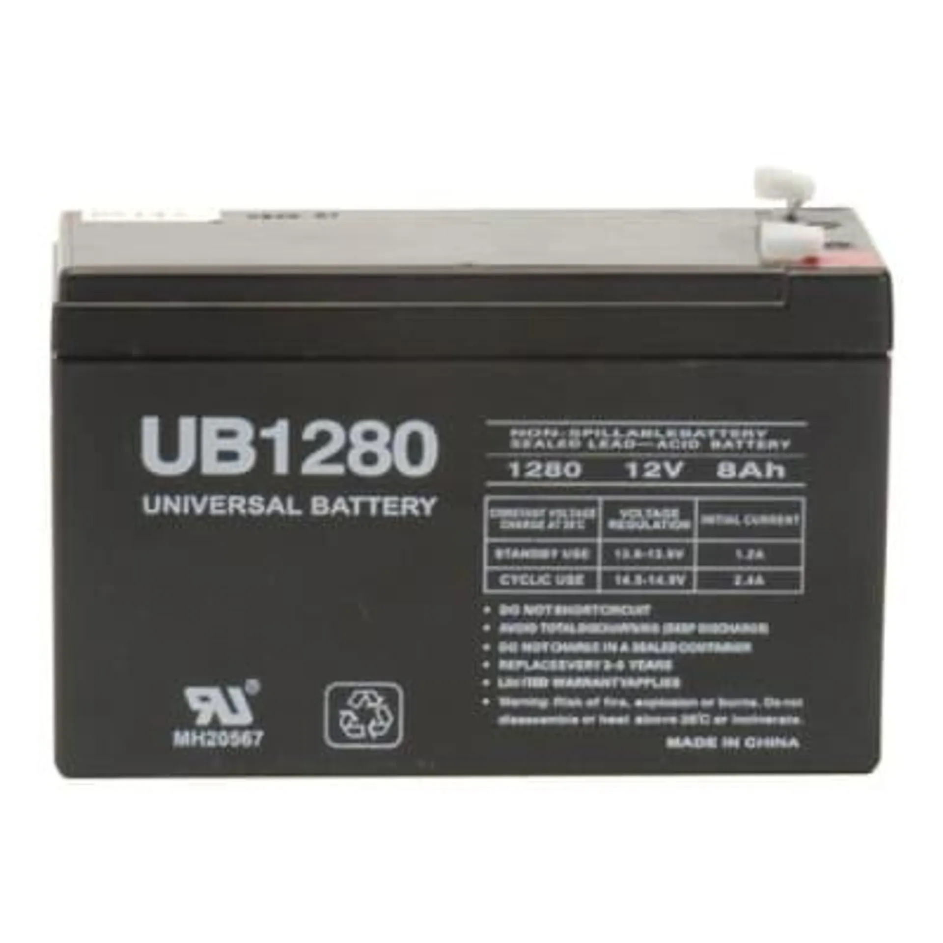 UPG UB1280 12V Maintenance-Free Sealed Lead-Acid Battery