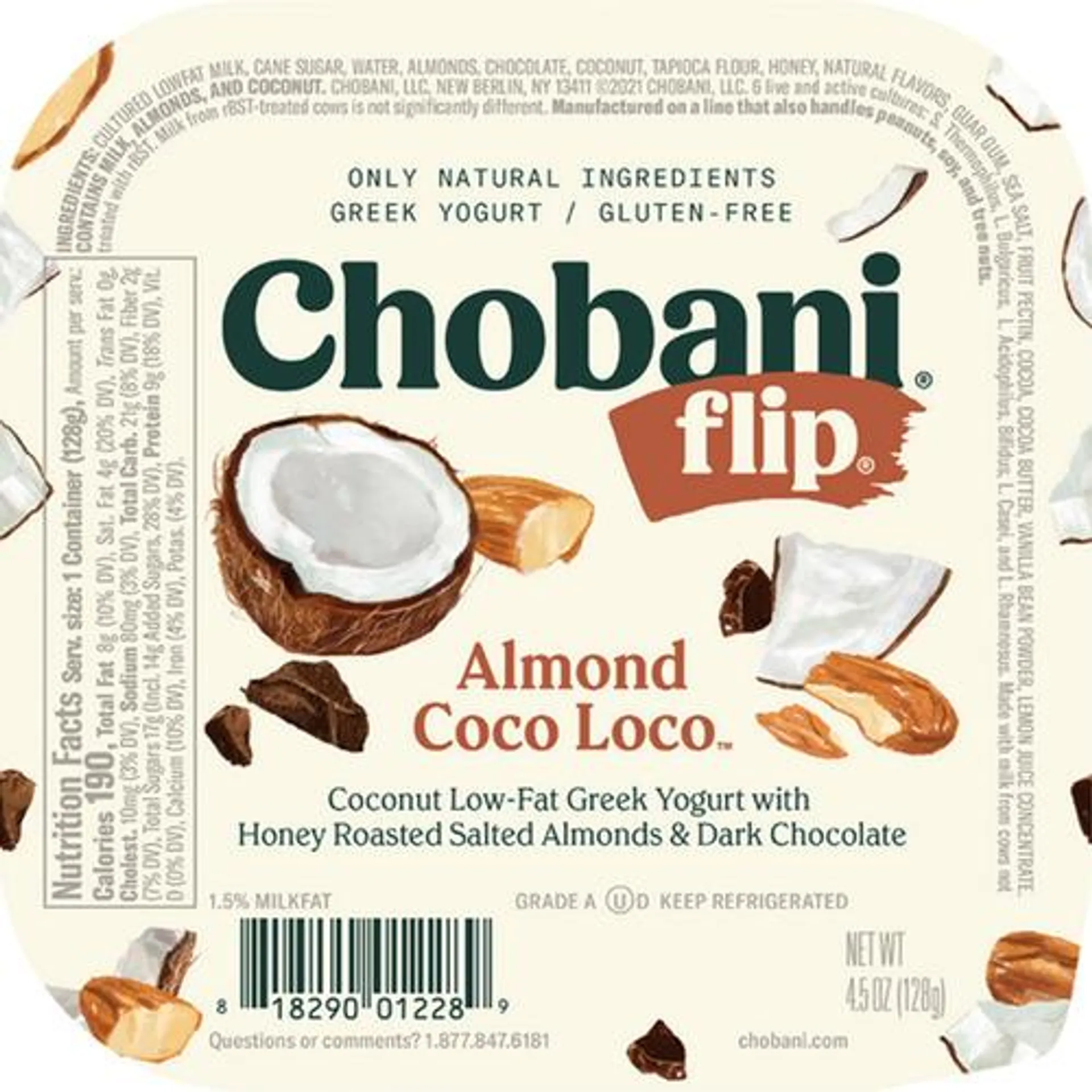 Chobani® Flip® low-fat Greek yogurt, Almond Coco Loco™