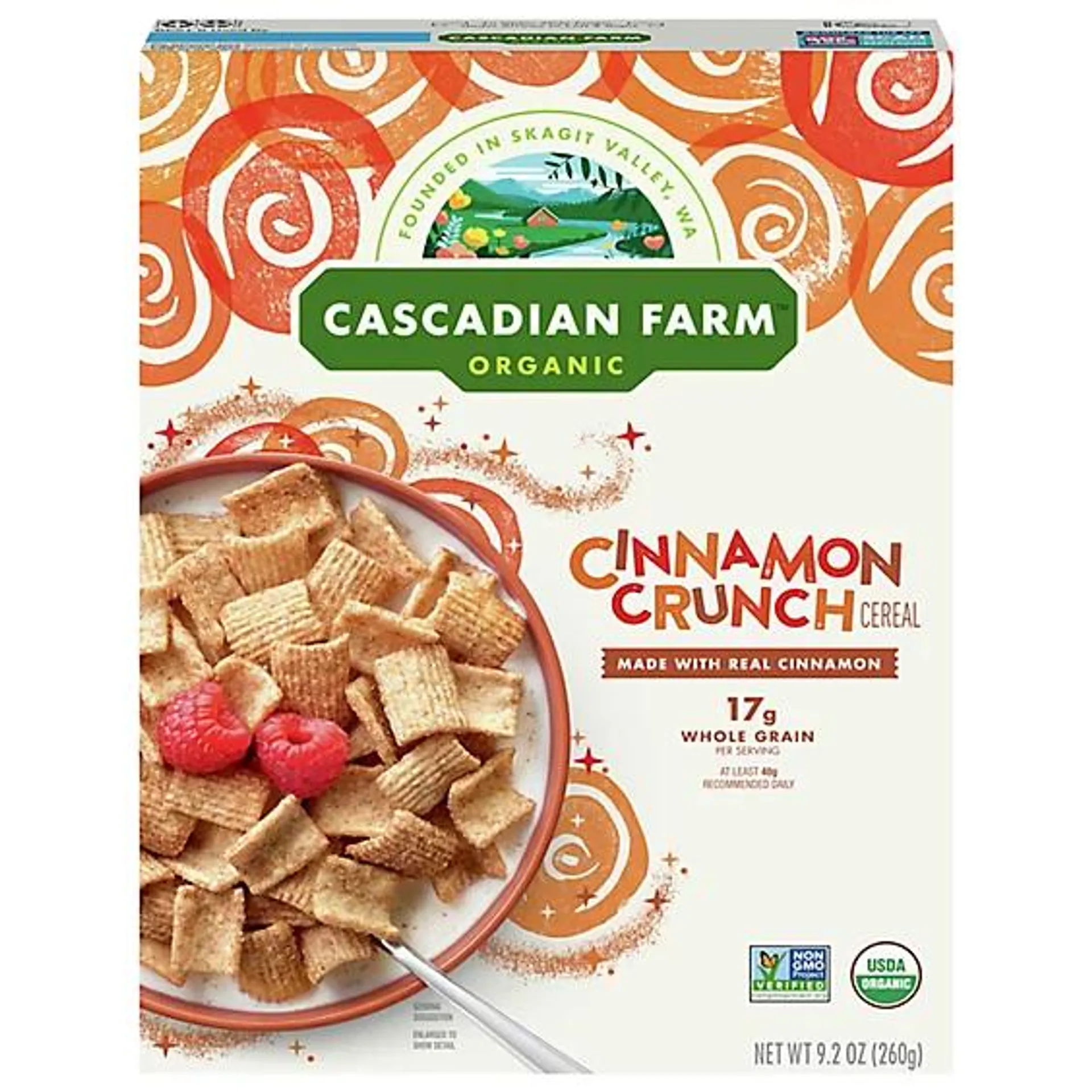 Cascadian Farm Organic Cinnamon Crunch - 9.2 Oz