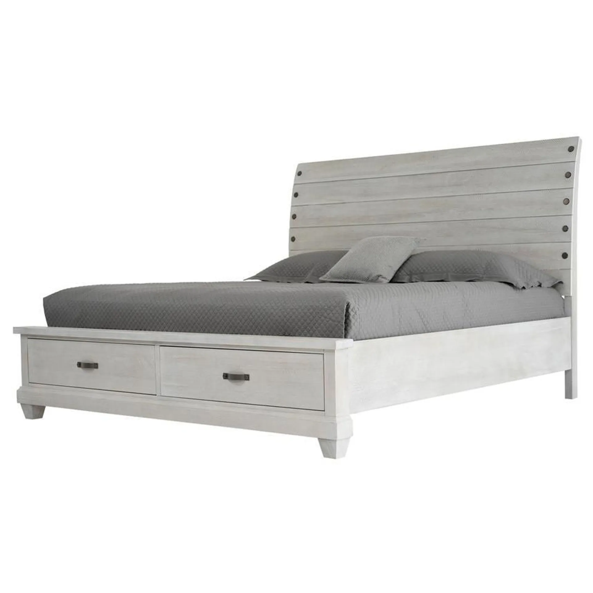 Hamilton White King Storage Bed