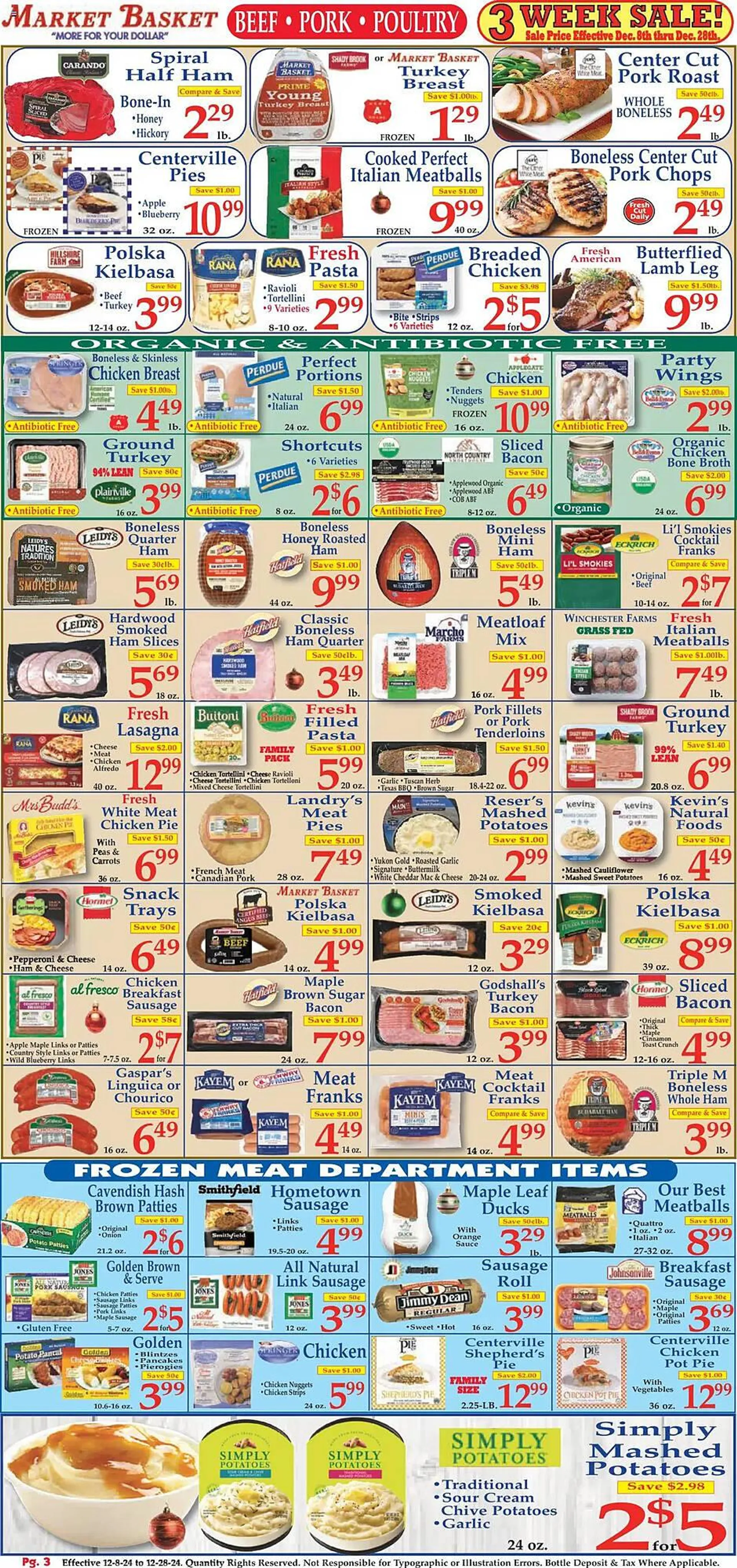 Weekly ad Market Basket Weekly Ad from December 8 to December 28 2024 - Page 3