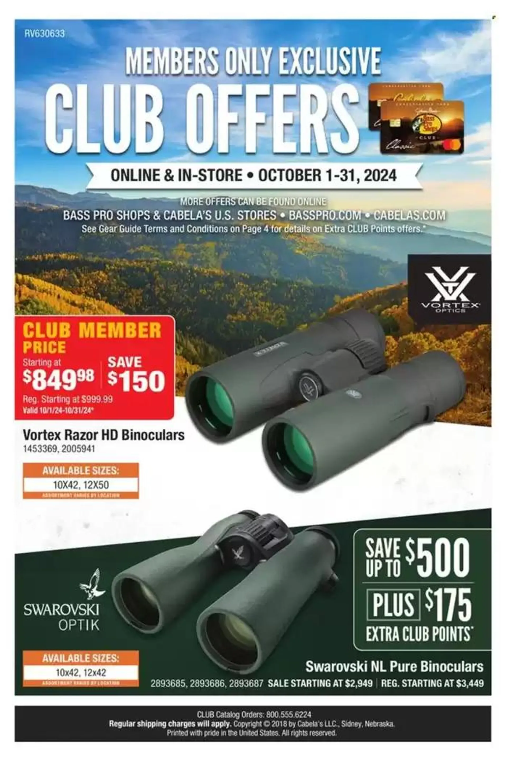 Weekly ad Cabela's Weekly ad from October 1 to October 31 2024 - Page 1