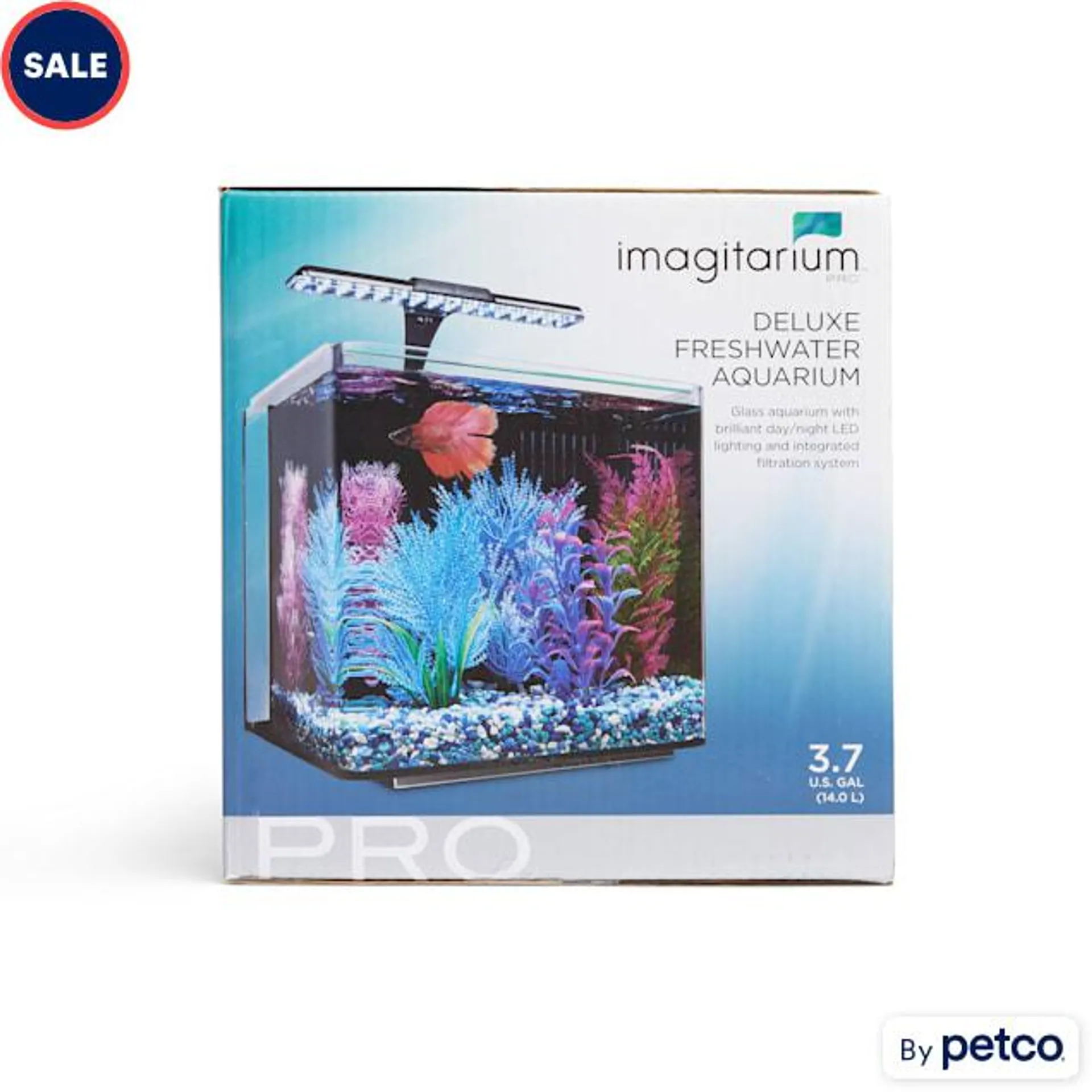 Imagitarium 3.7 Gallon PRO Deluxe Freshwater Aquarium