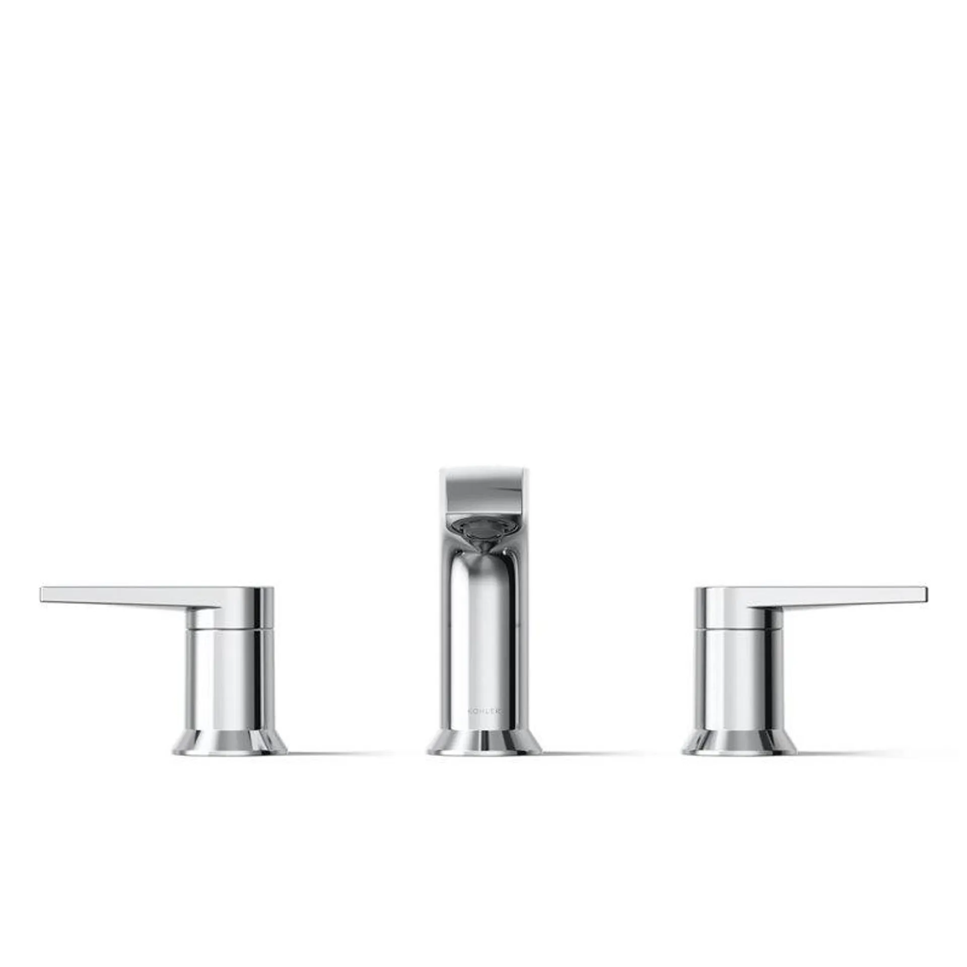 Kohler Hint Widespread Bathroom Faucet with Pop-Up Drain Assembly, 3 Hole 2-Handle Bathroom Sink Faucet, 1.2 gpm