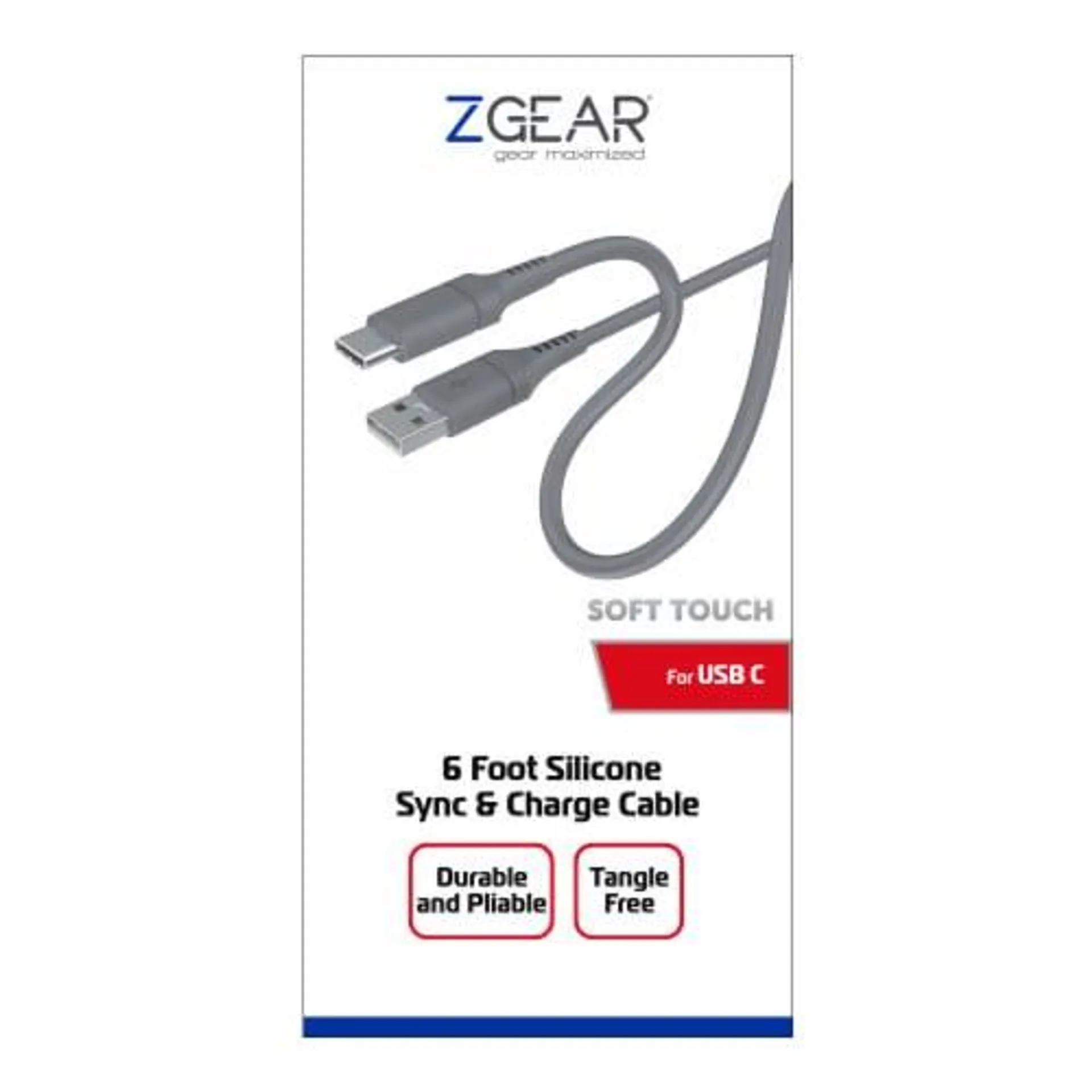 ZGear® Silicone Sync & Charge Cable For USB-C