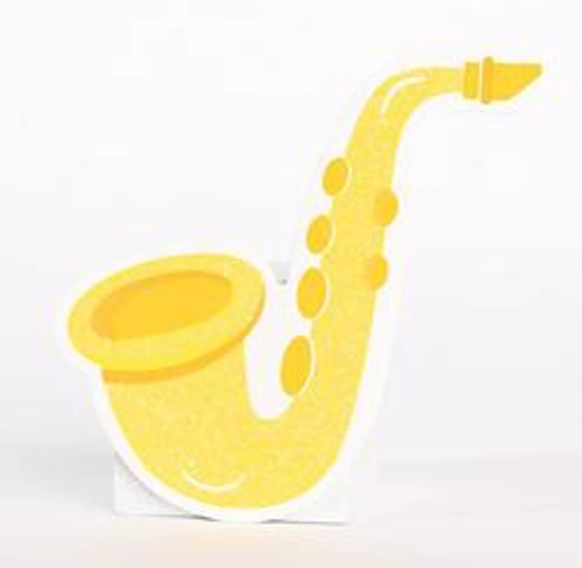 Finished Wood Saxophone Music Instrument Cutout