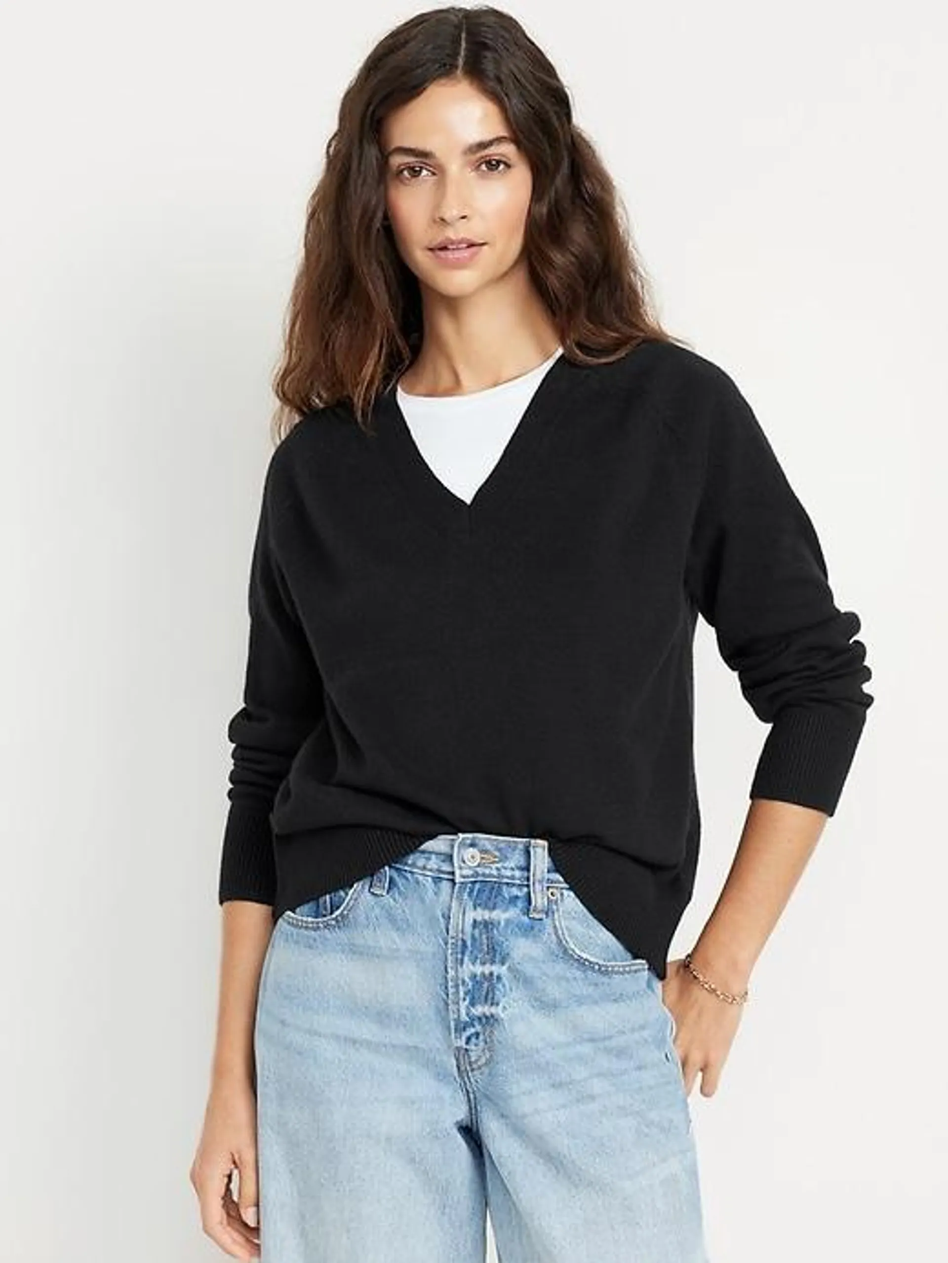 SoSoft Loose V-Neck Sweater