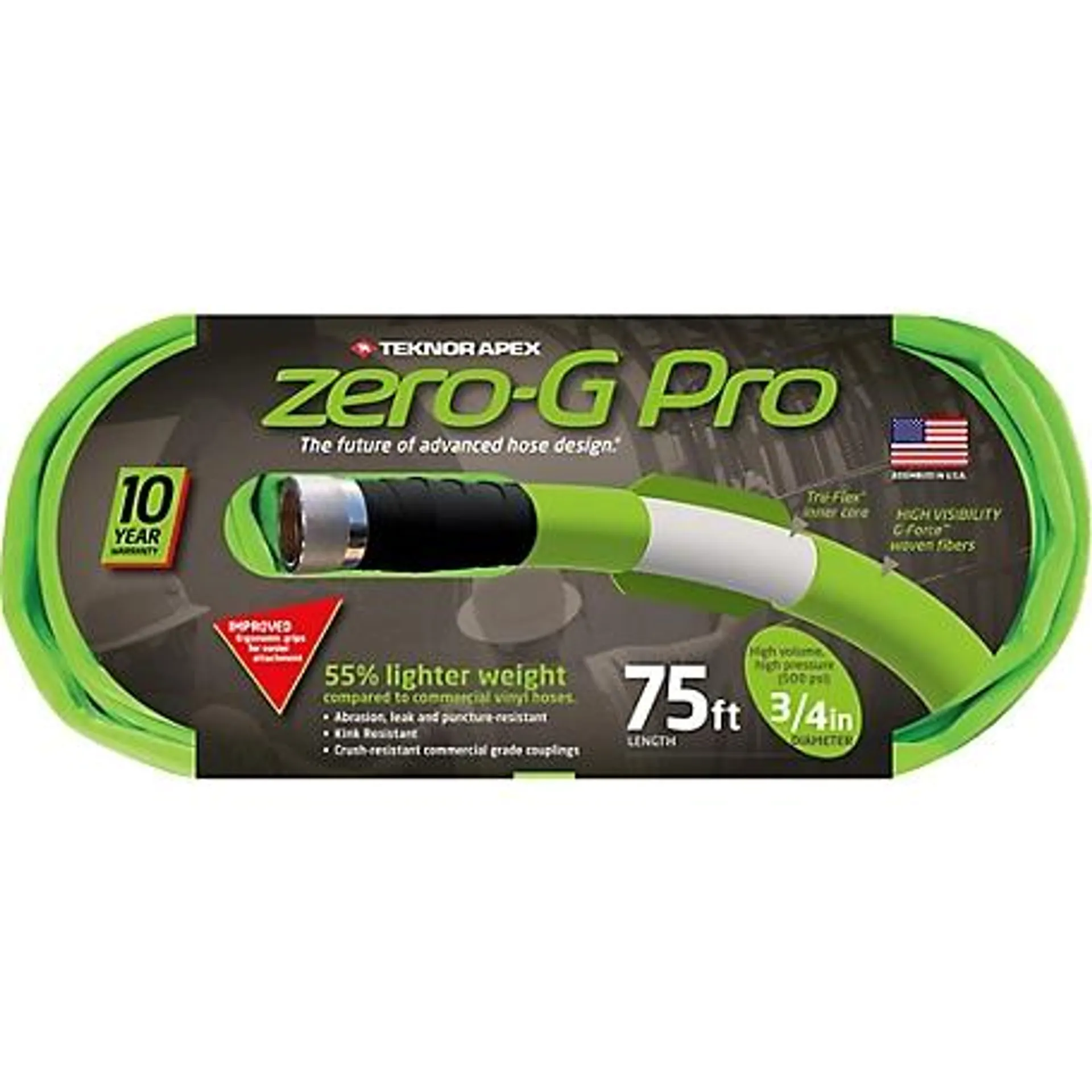 Teknor Apex 3/4 in. x 75 ft. Zero-G Pro Garden Hose