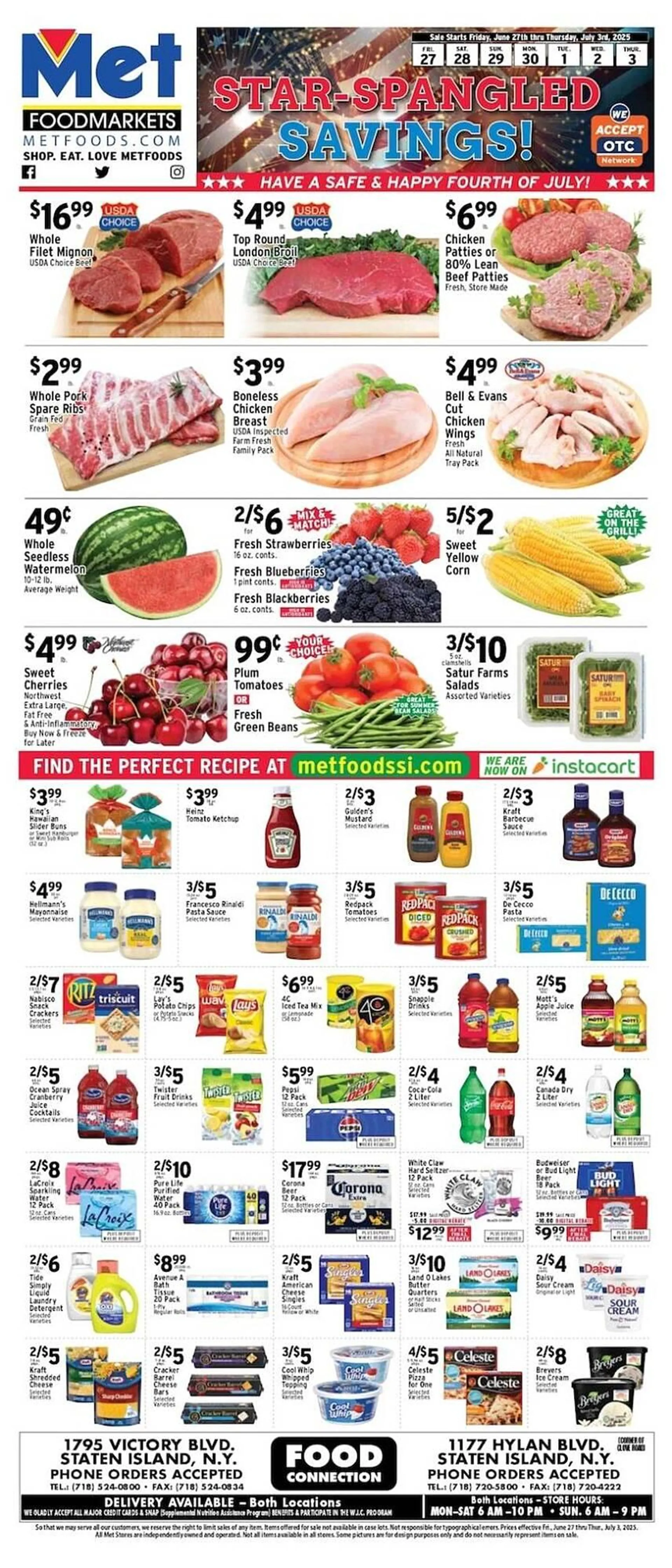 Weekly ad Met Foodmarkets Weekly Ad from June 27 to July 3 2025 - Page 1