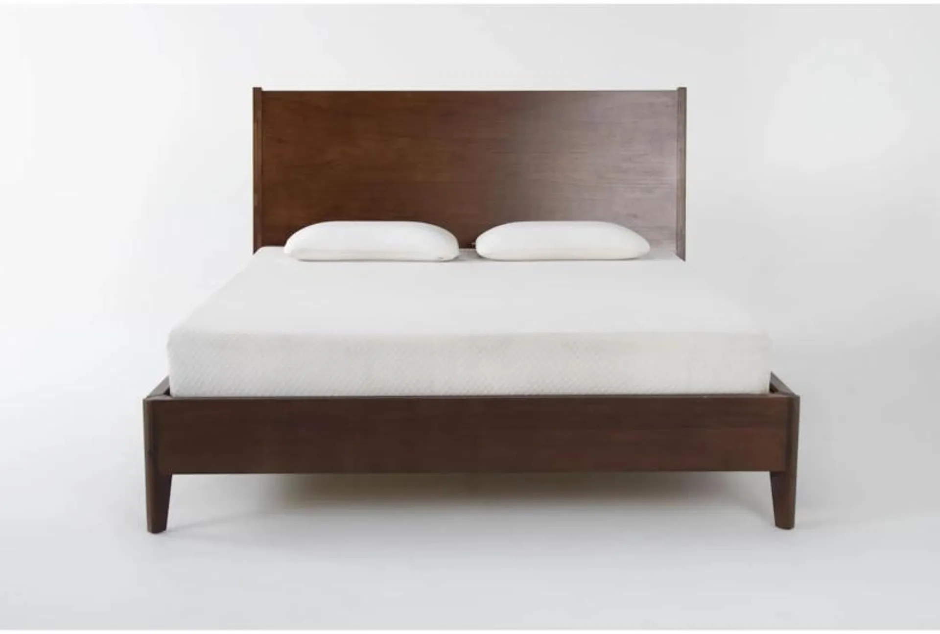 Draper Queen Platform Bed With Wood Headboard