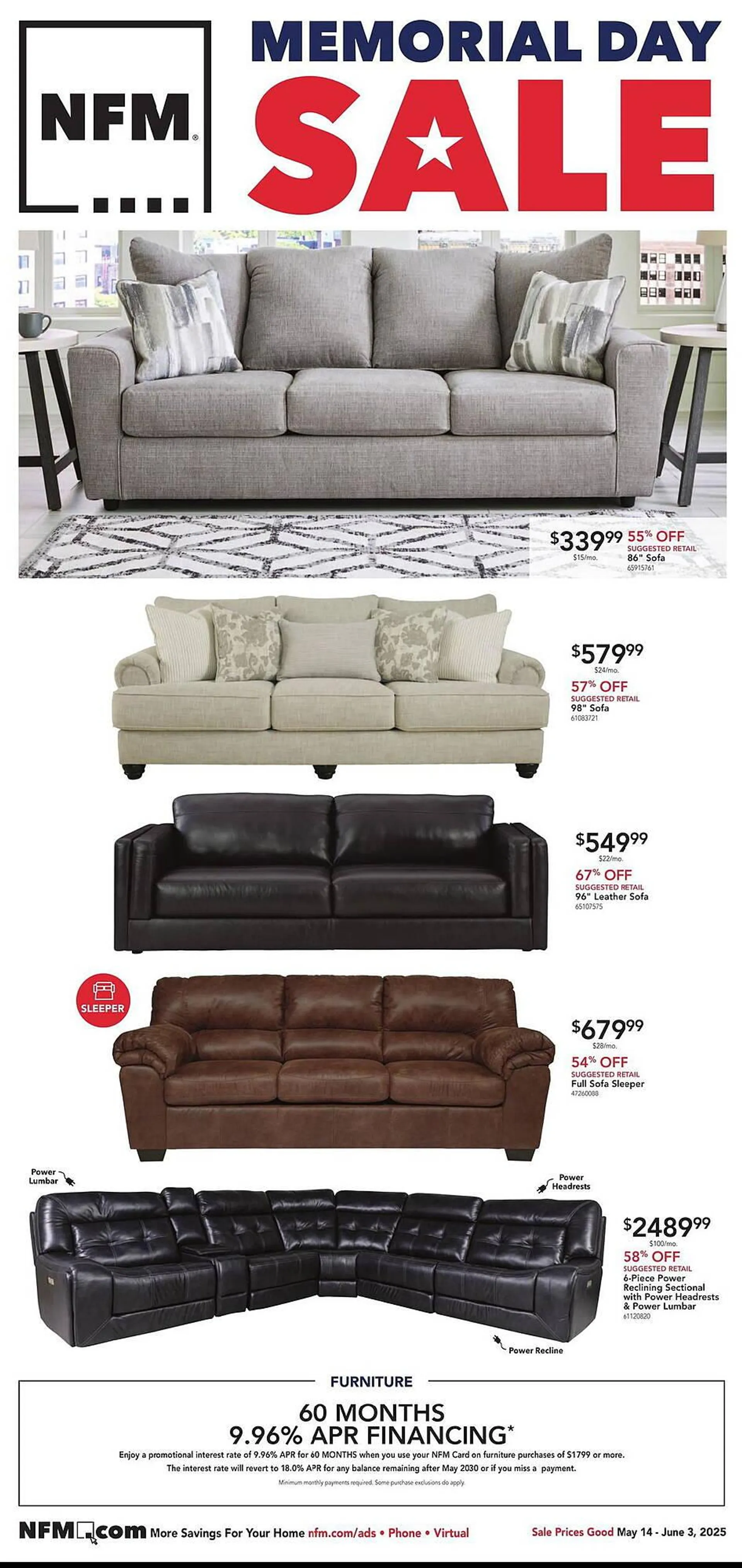 Nebraska Furniture Mart Weekly Ad - 1