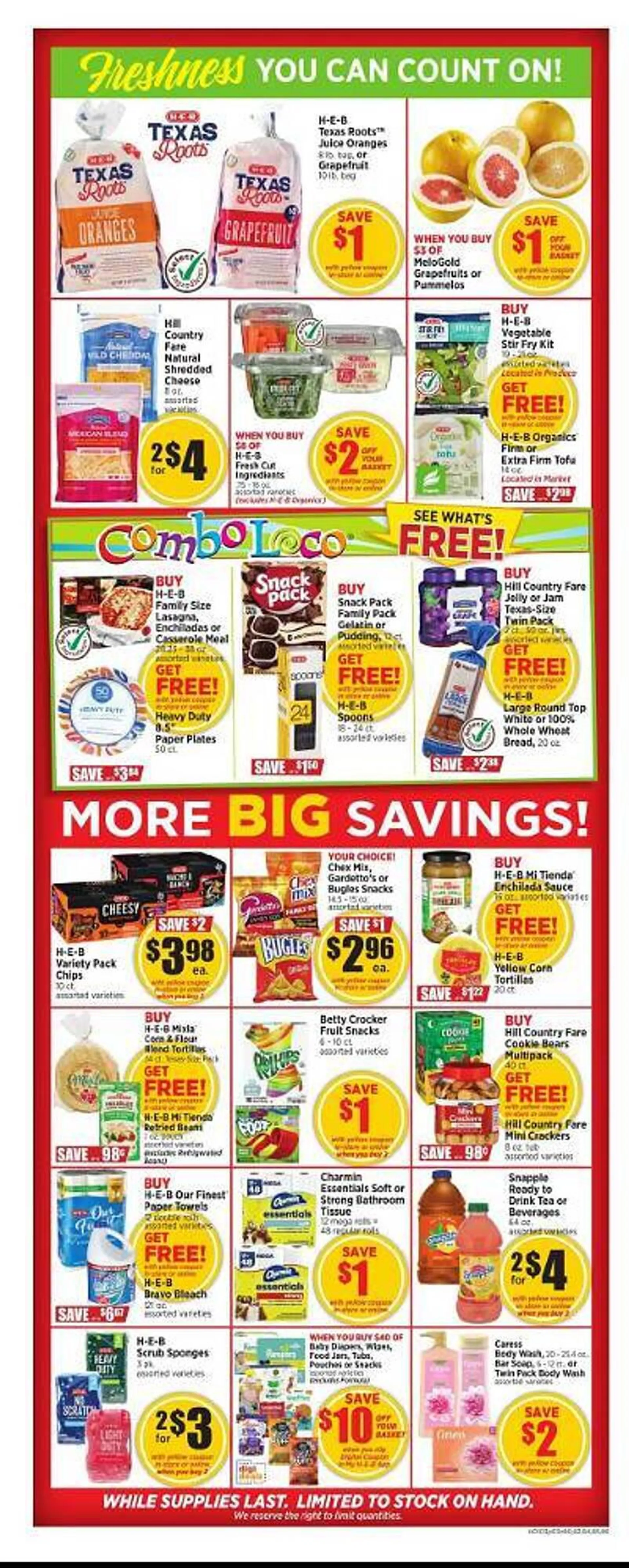 Weekly ad H-E-B Weekly Ad from January 3 to January 9 2024 - Page 3