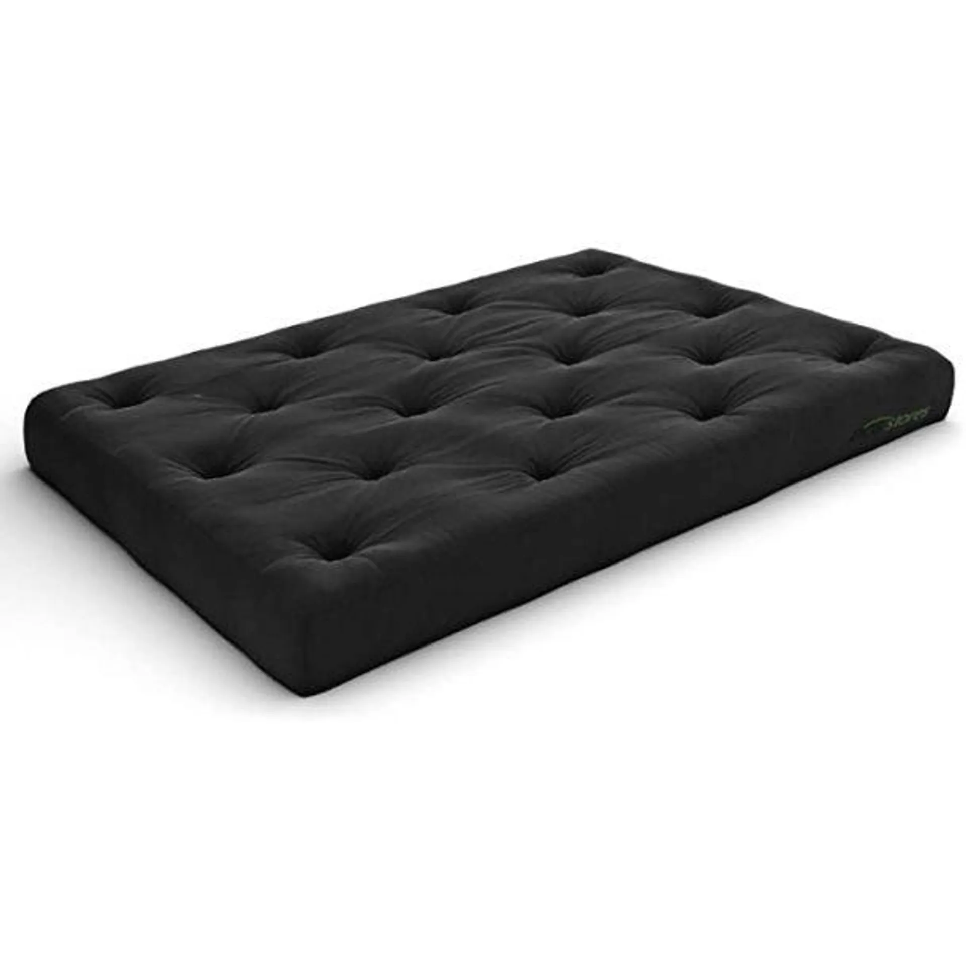 Furniture of America Plosh 8" Futon Mattress with Spring - Black