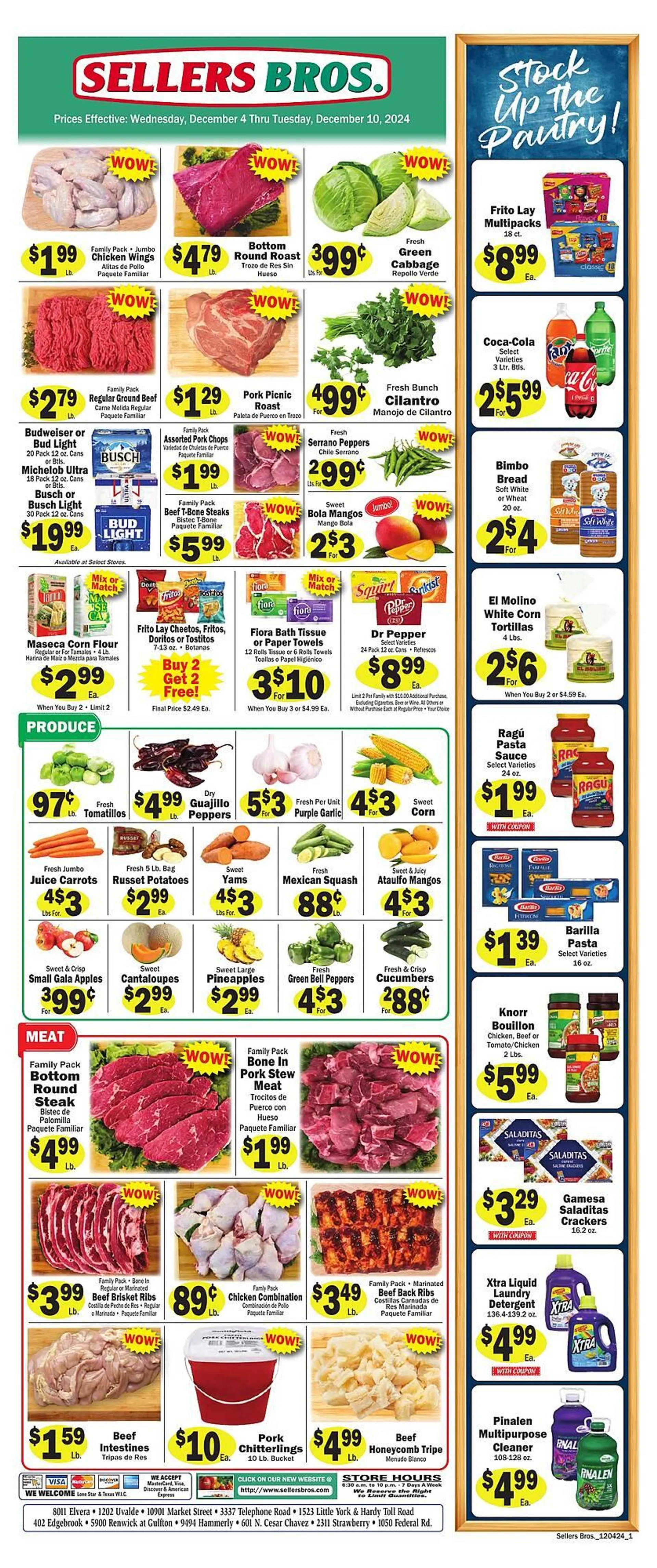 Sellers Bros Weekly Ad - 1