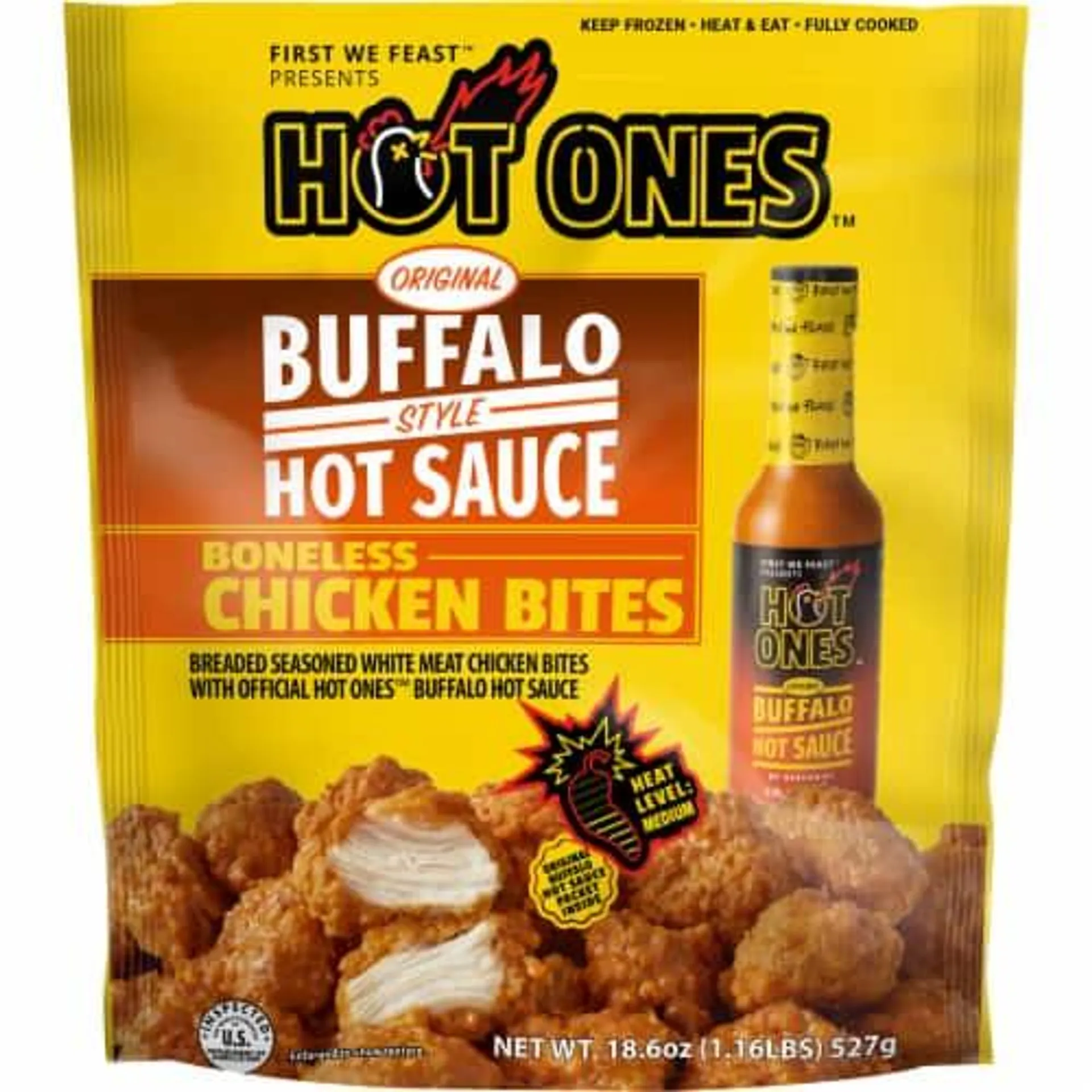 Hot Ones™ Original Buffalo Style Hot Sauce Boneless Chicken Bites