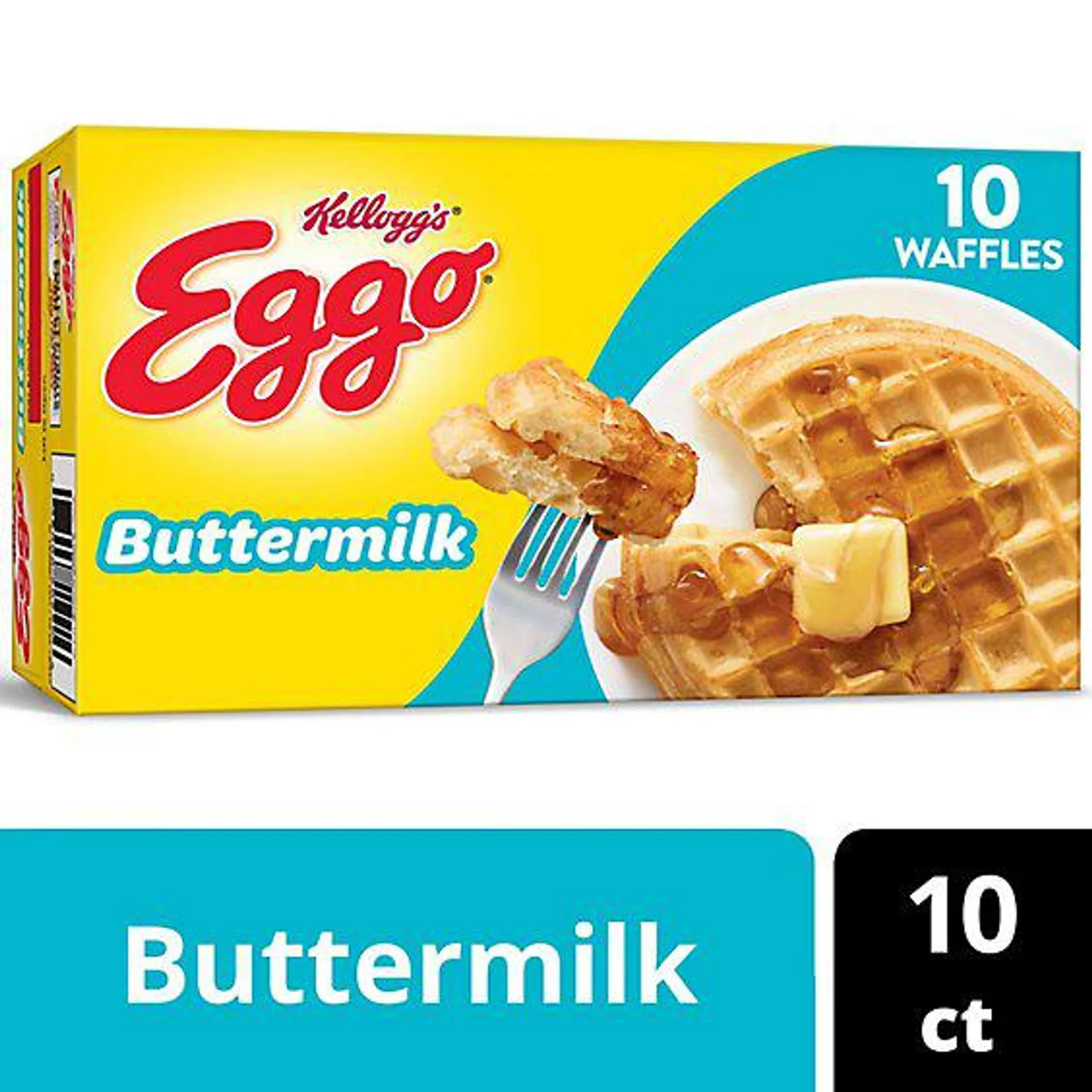 Eggo Buttermilk Frozen Breakfast Waffles 10 Count - 12.3 Oz