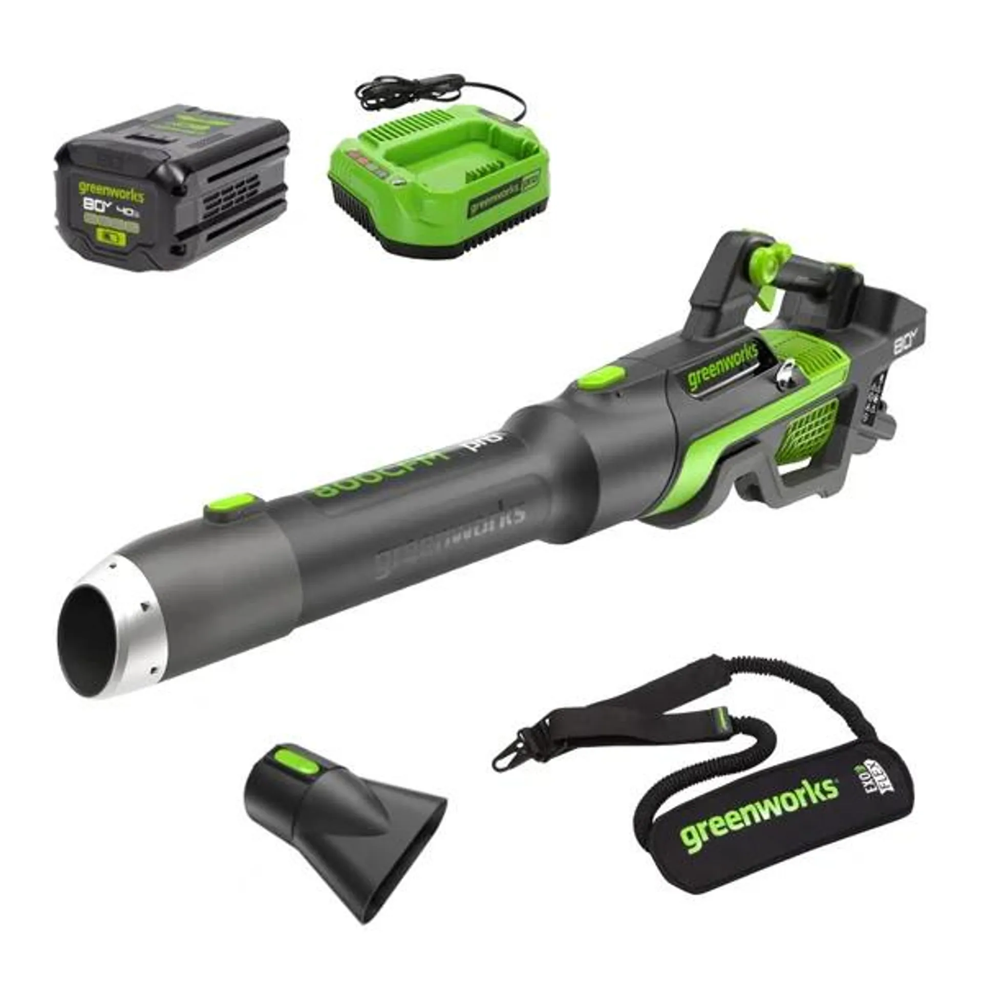 Greenworks 80V 800CFM Blower with 4Ah Battery